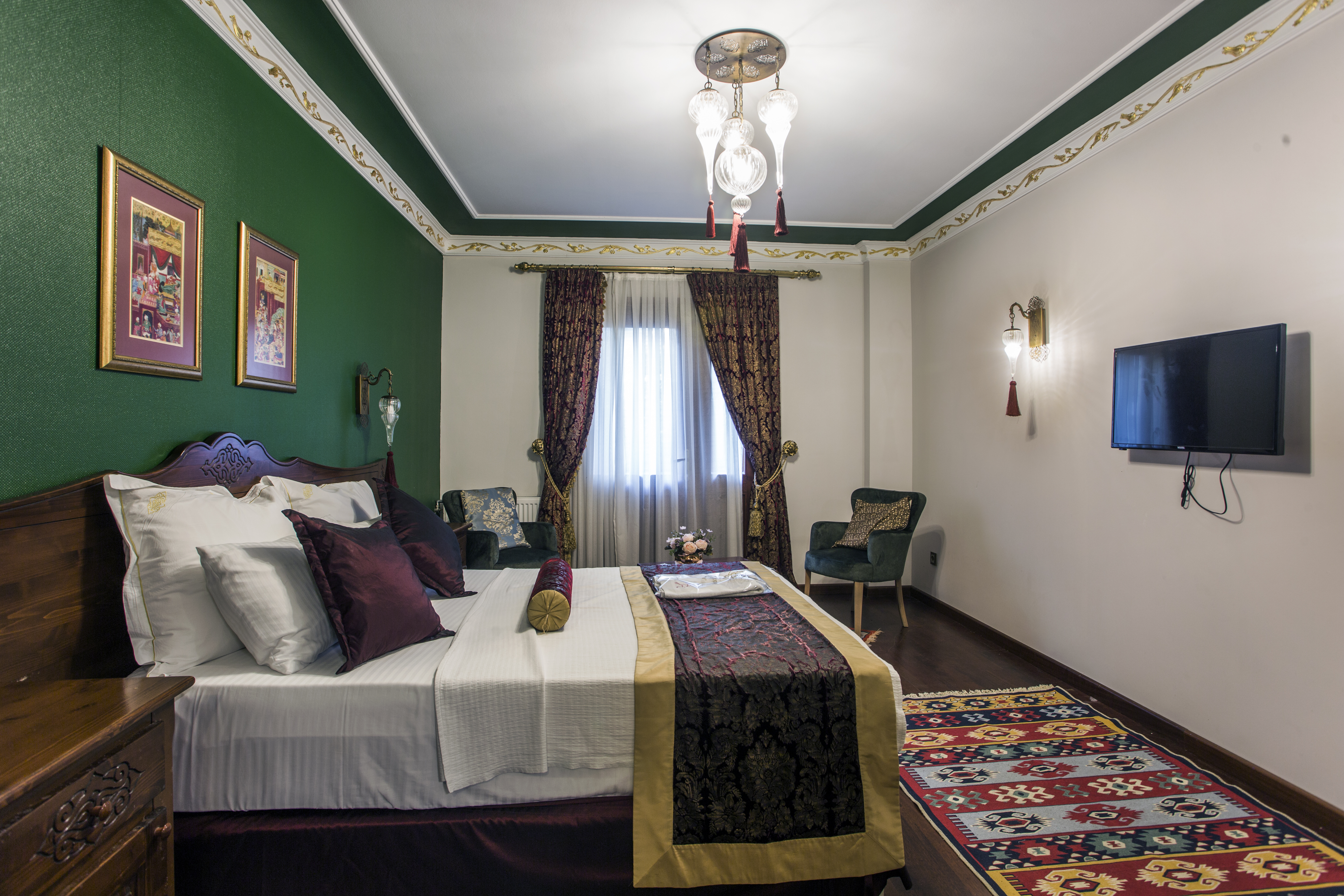 غرفة ديلوكس بسرير مزدوج بشرفة، Garden House Istanbul 3/5