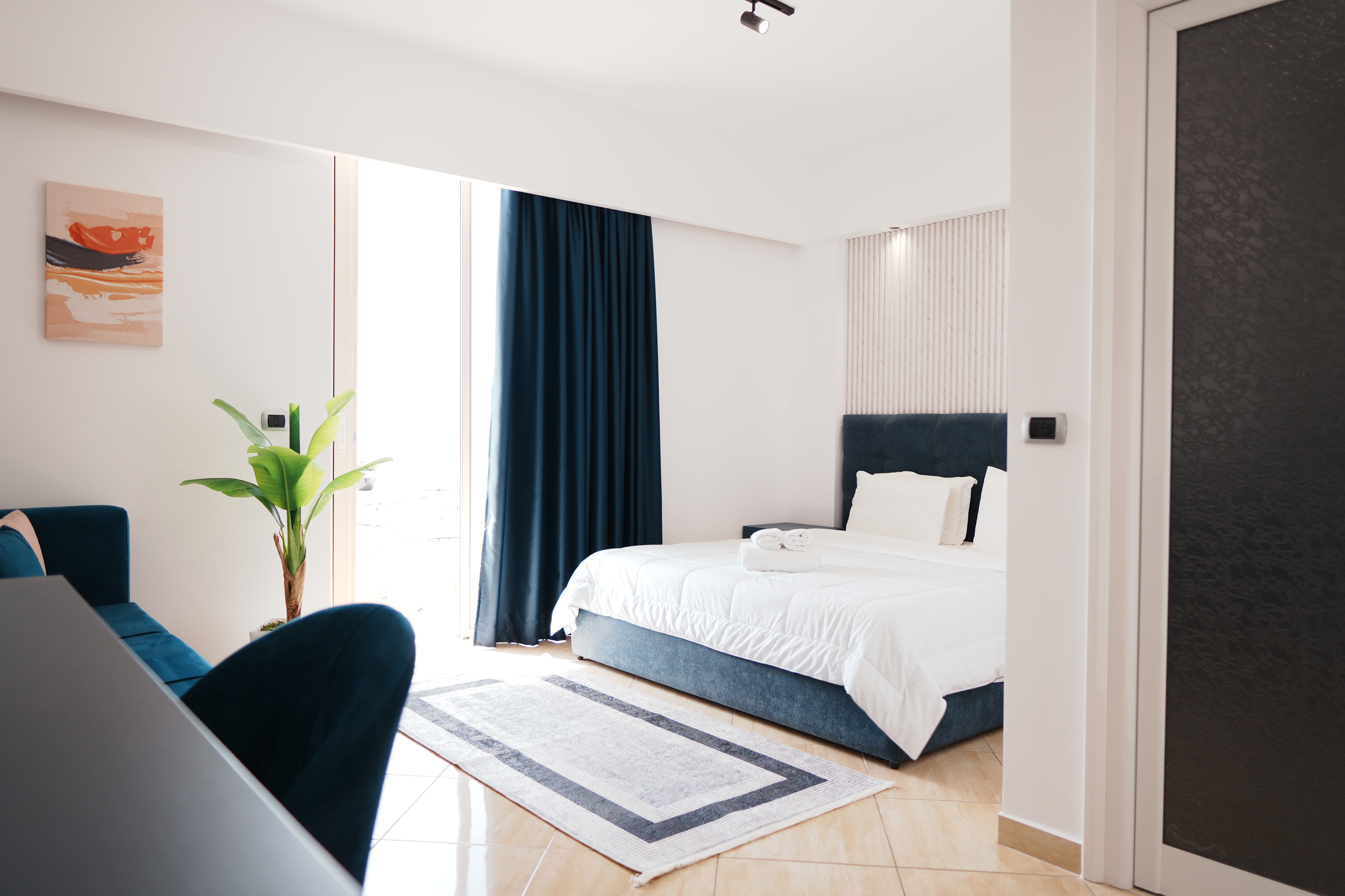 غرفة سوبيريور بسرير مزدوج بإطلالة على البحر بشرفة، Blue Sky Hotel 7/10