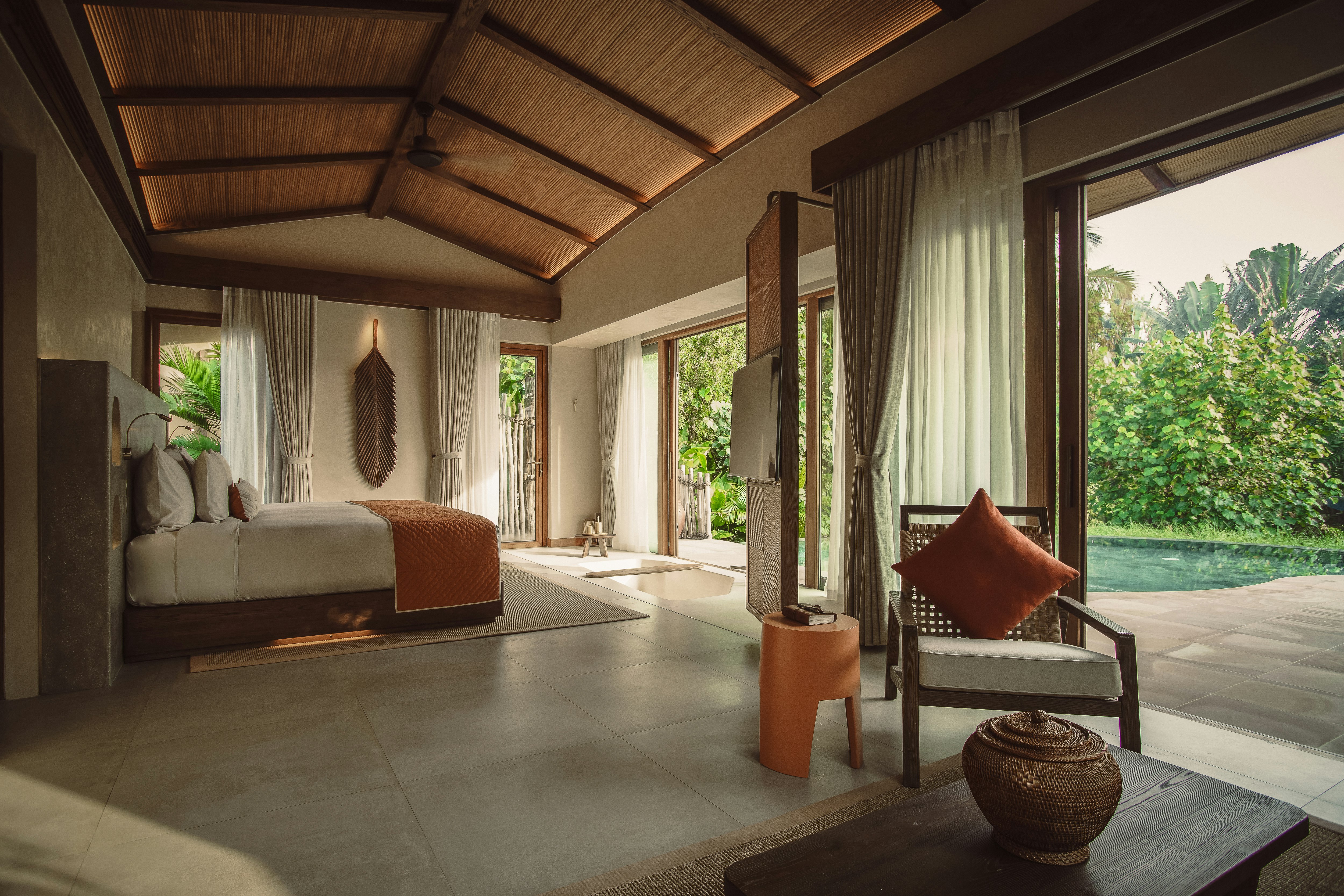 Pool, Nipa, Villa, Twin Beds