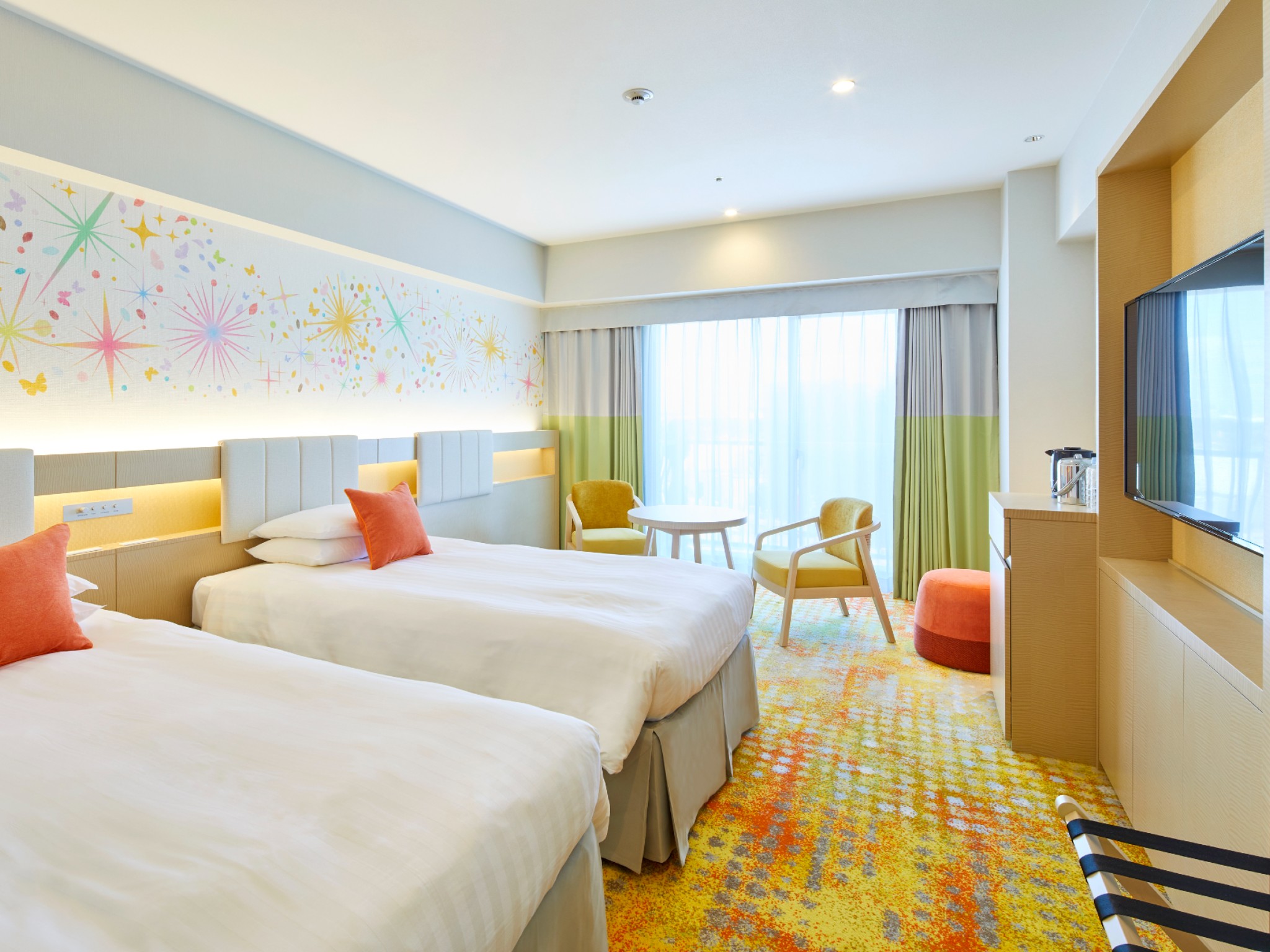 Rainbow, Standard, Single, Twin Beds