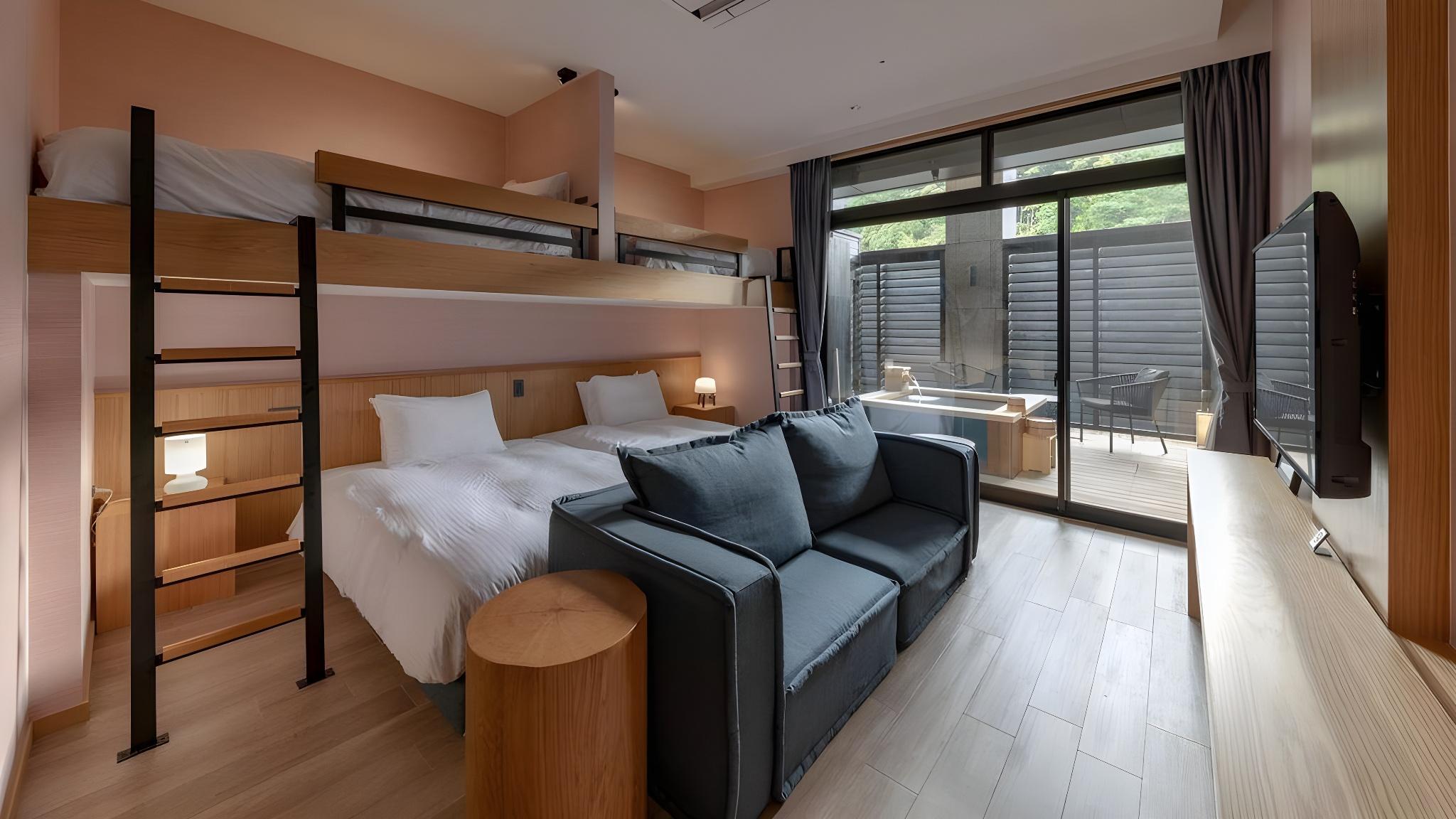 Suite, Twin Beds, Loft Bed, Outdoor Bath
