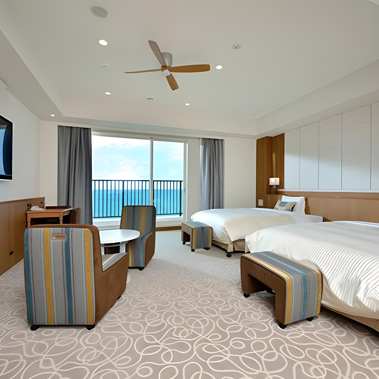Sunset, Premium, Junior Suite, Twin Beds, Annex