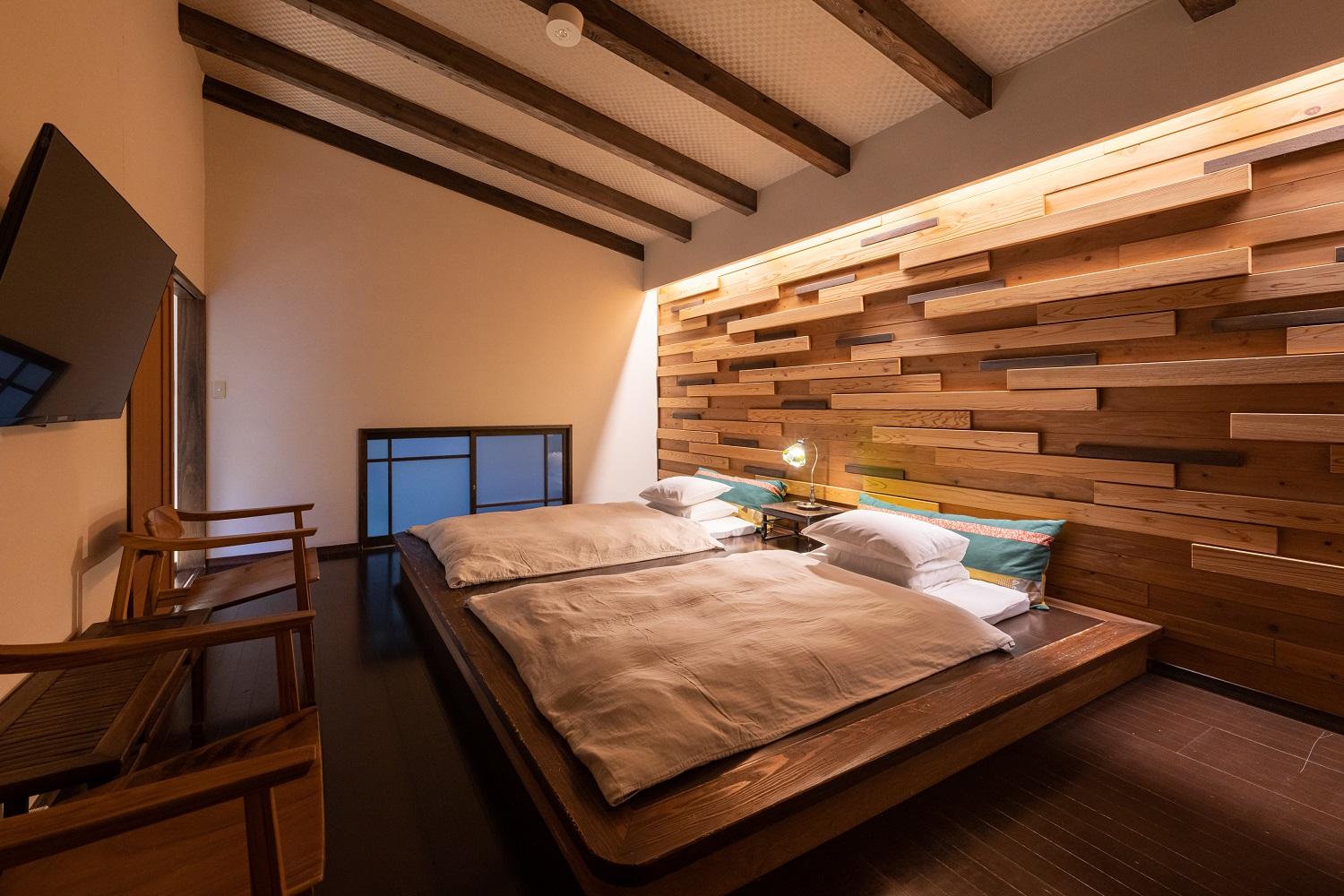 Japanese Western, Japanese, Deluxe, Twin Beds, Indoor Bath