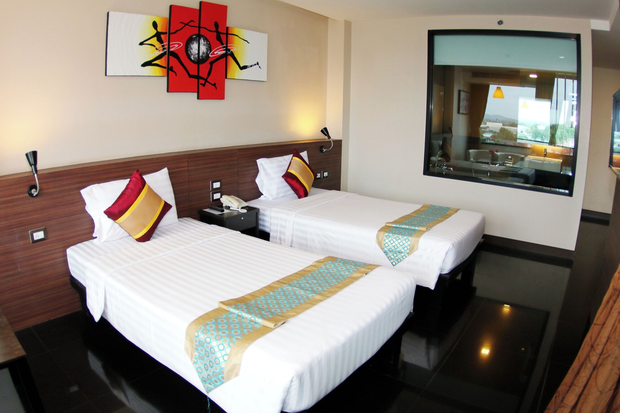 Deluxe, Twin Beds, Garden View, Balcony