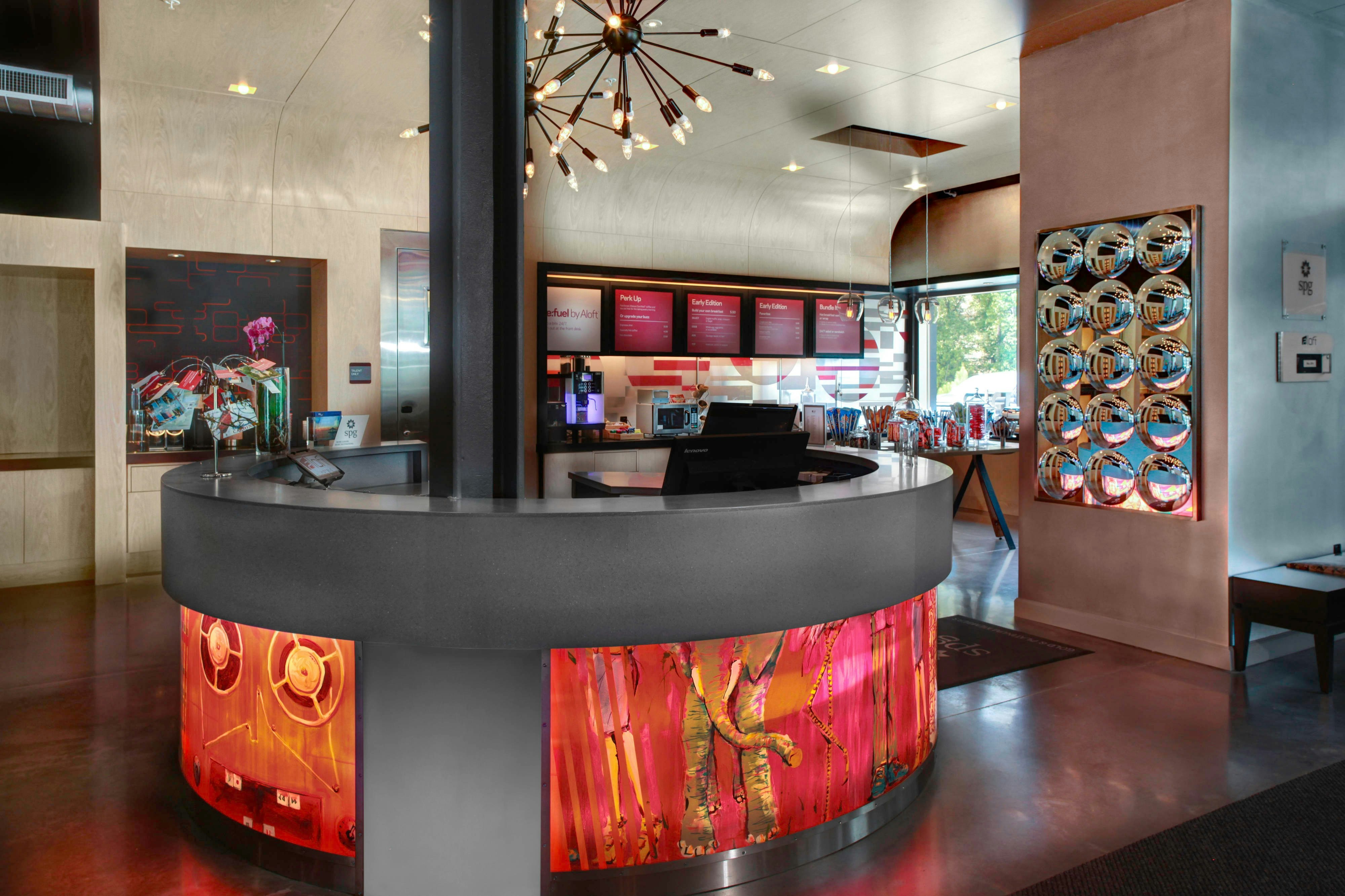 Lobby at ALOFT RALEIGH DURHAM AIRPORT BRIER CREEK, RALEIGH - NC