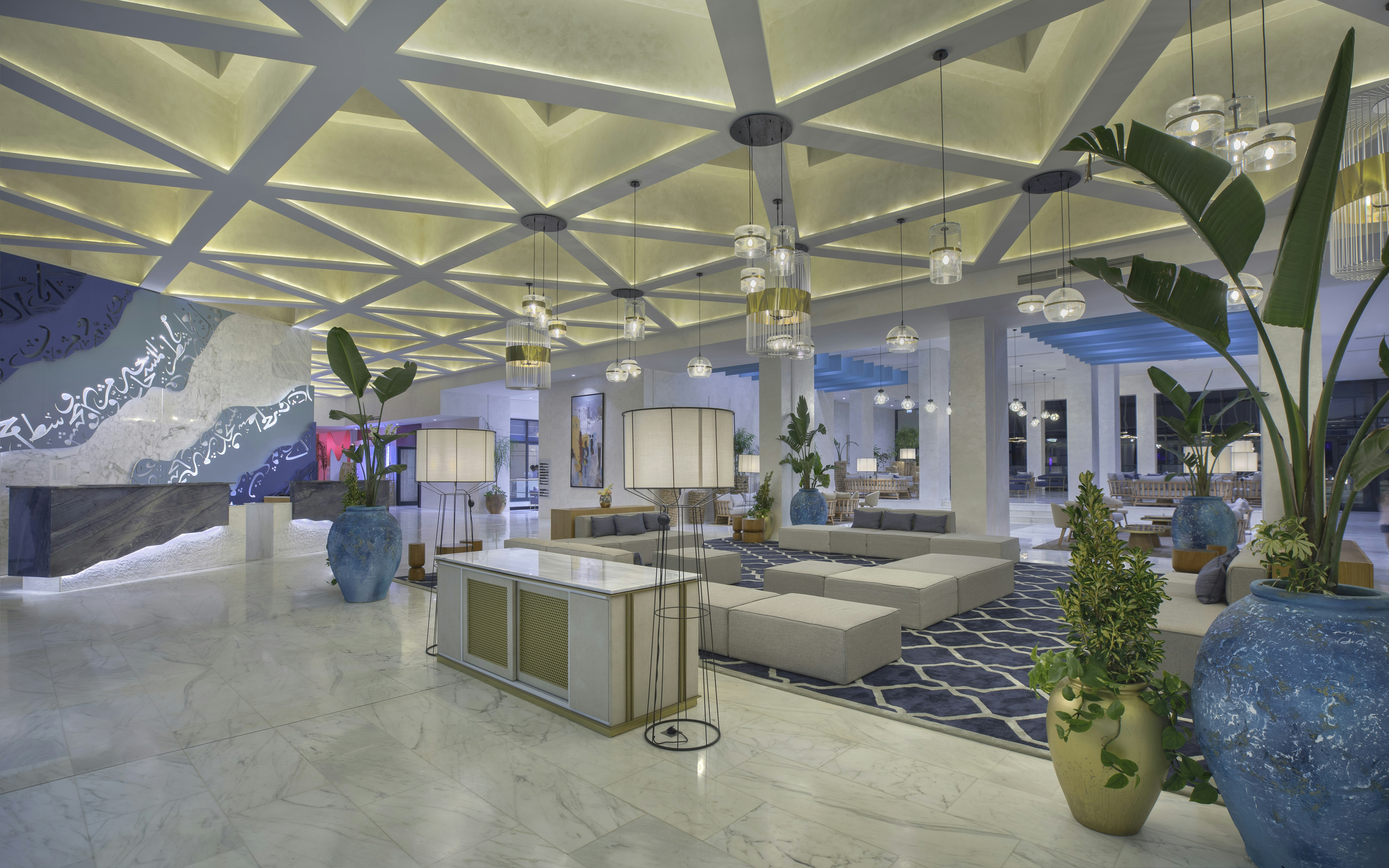 Lobby at Hilton Skanes Monastir Beach Resort, MONASTIR