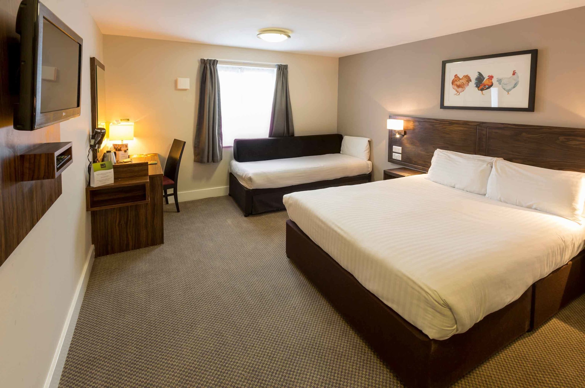 Family, Double Bed, Sofa