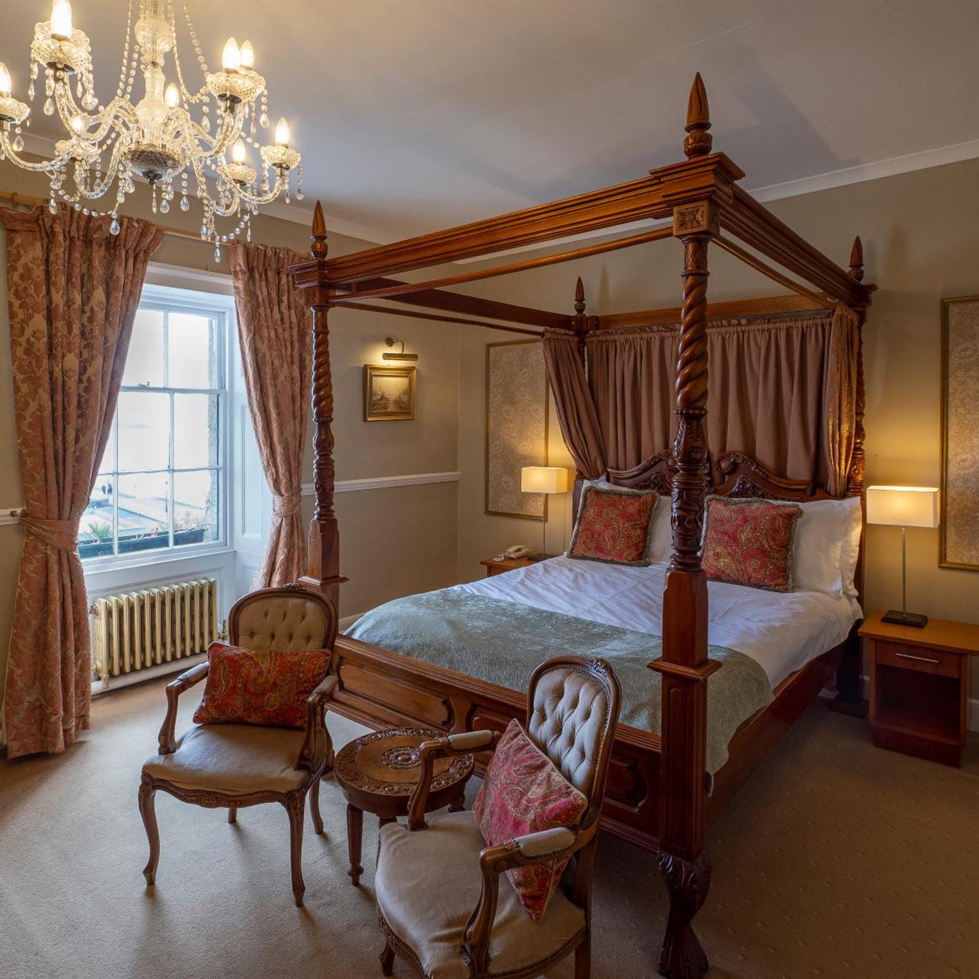 Four Poster, Double Bed, Sea View