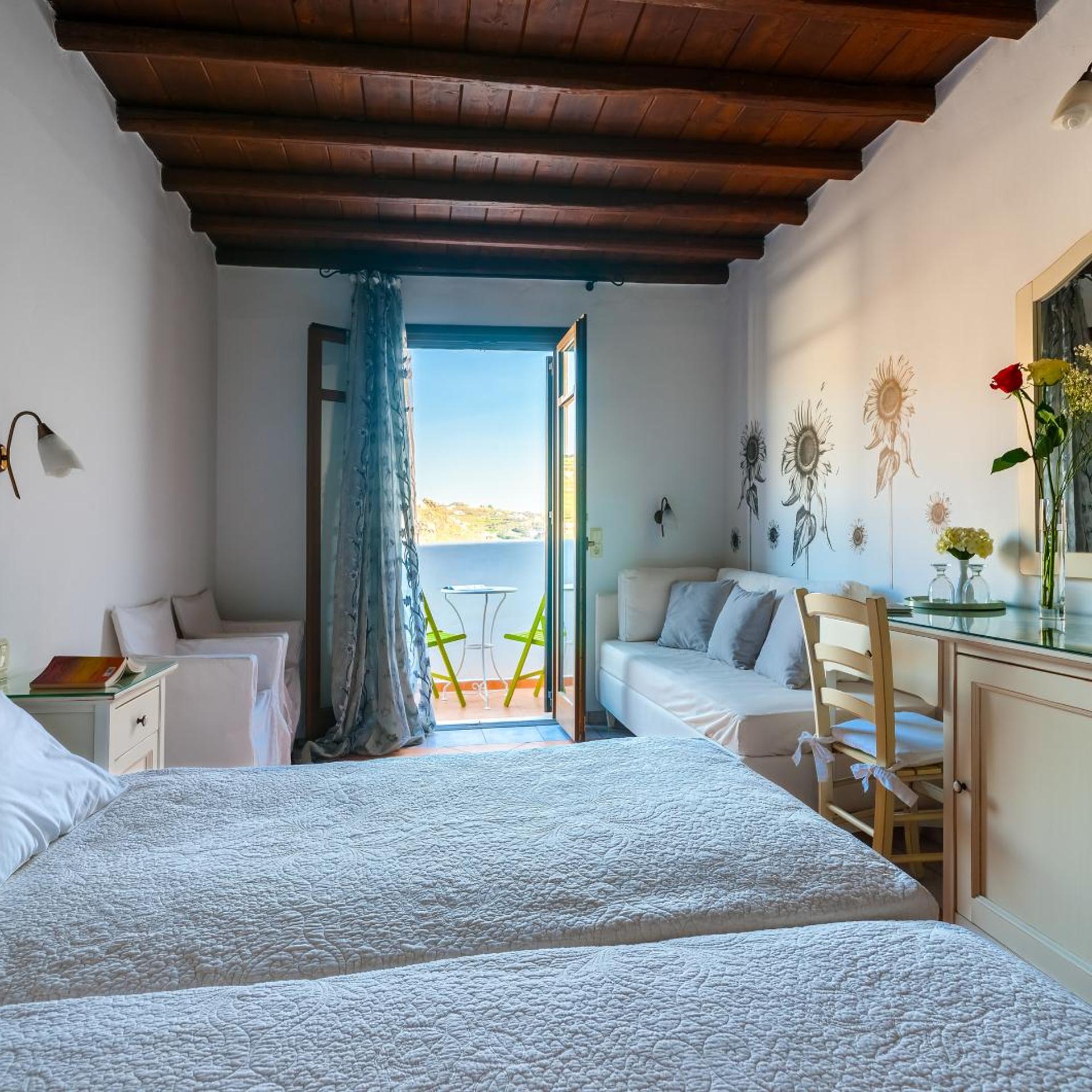 Superior, Double or Twin Bed, Side Sea View