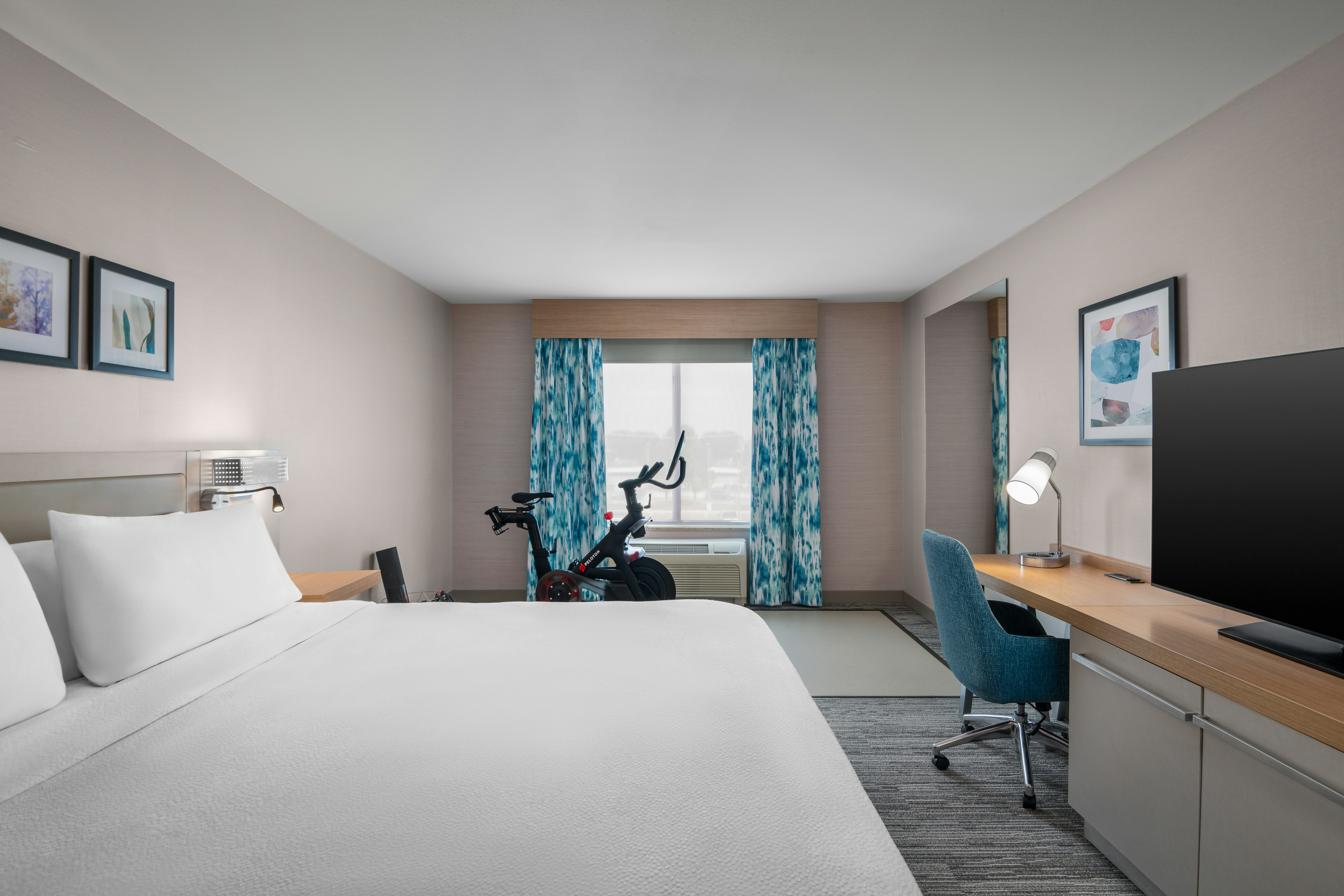 Room, King Bed, Peloton
