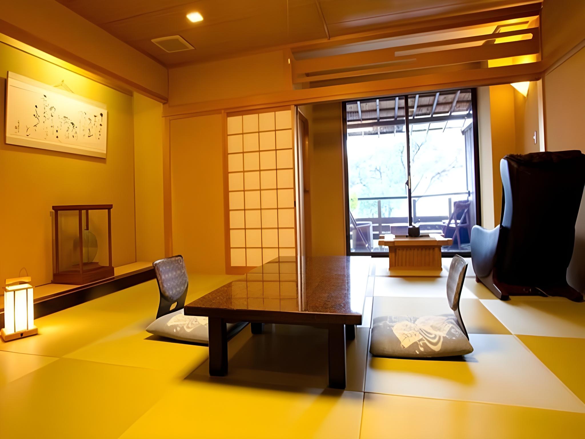 Japanese, 2 Futon Beds, Outdoor Bath