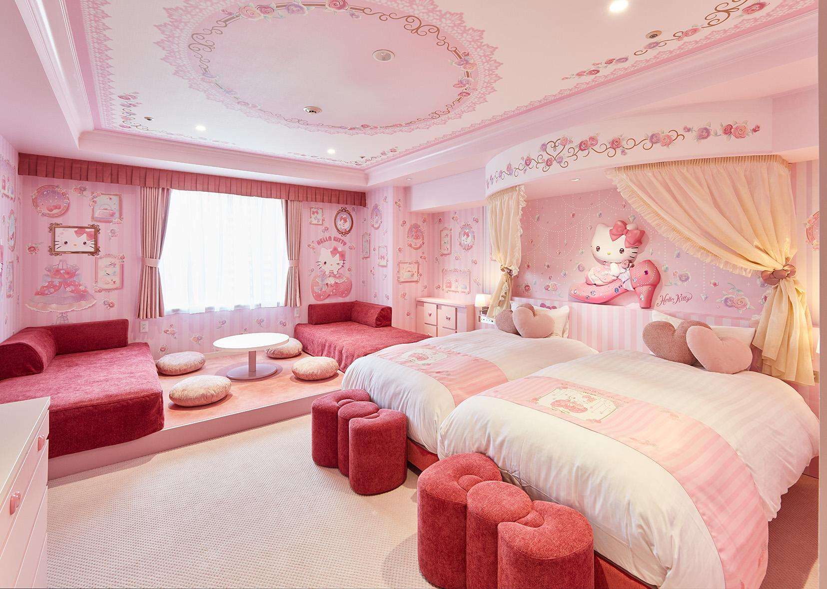 Hello Kitty, Deluxe, Suite, Twin Beds