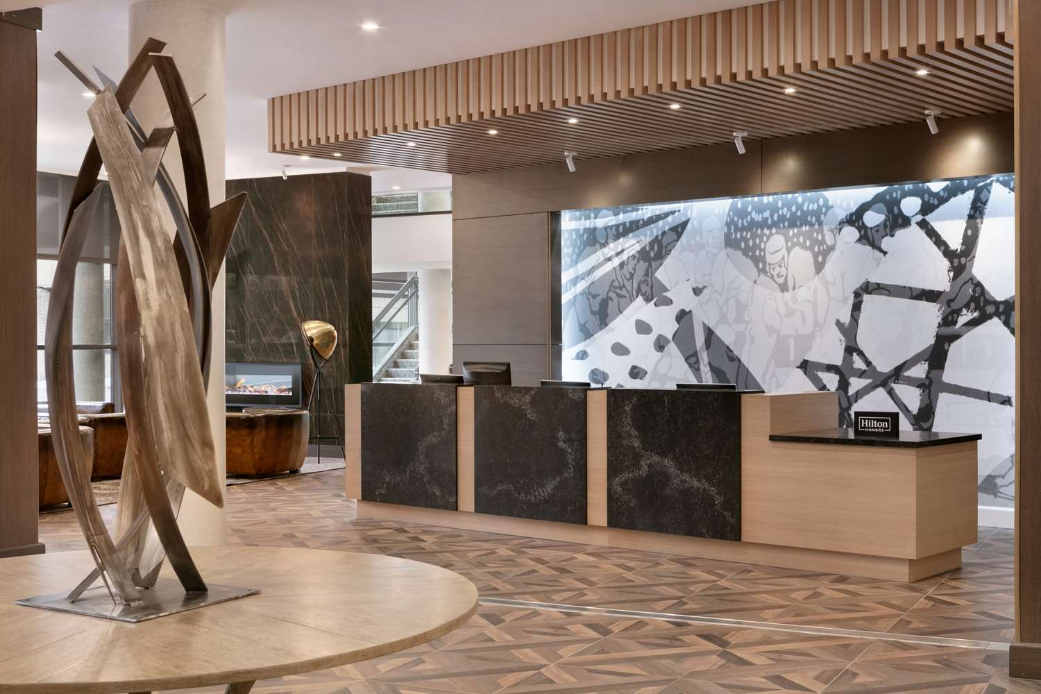 Lobby at DOUBLETREE BY HILTON CANTON DOWNTOWN, CANTON - OH
