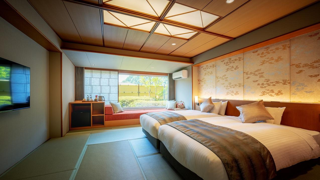 Japanese, Modern, Twin Beds