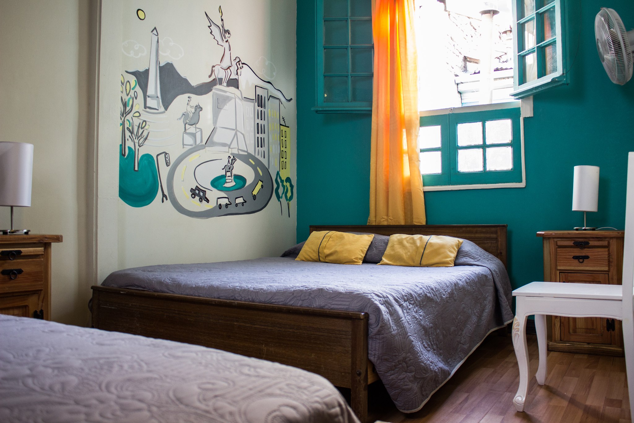 Room, Double Bed, Shared Bathroom