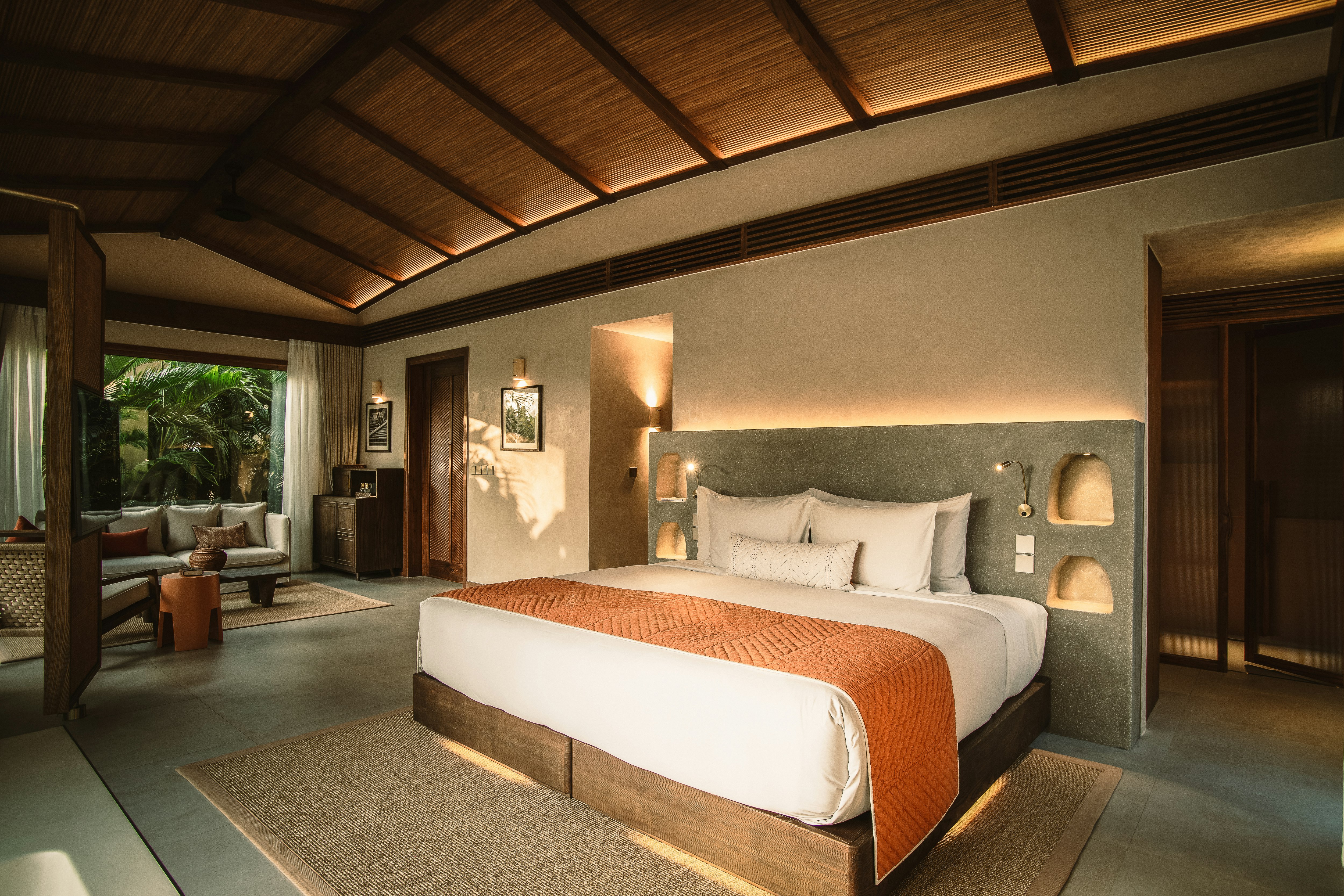 Pool, Nipa, Villa, King Bed
