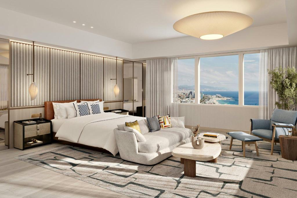 1 Bedroom, Mediterranean, Suite, King Bed, with View, Club Floor, High Floor