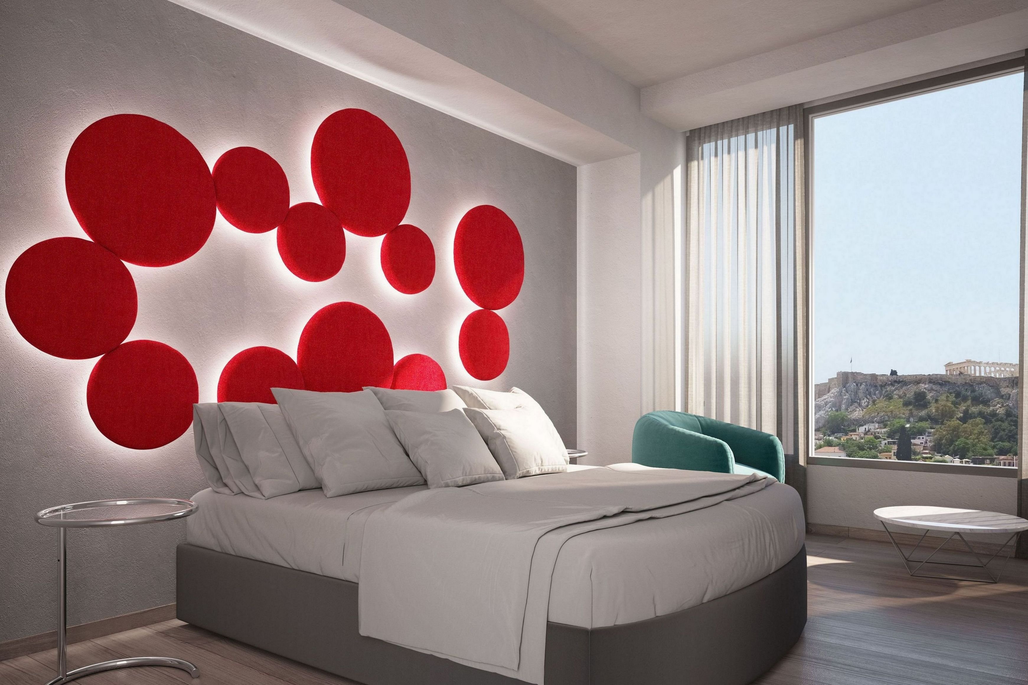 Classic, Double Bed, Acropolis View
