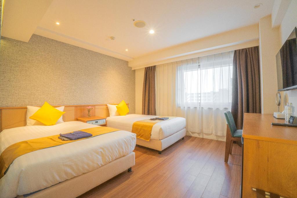 Deluxe, 2 Double Beds, High Floor