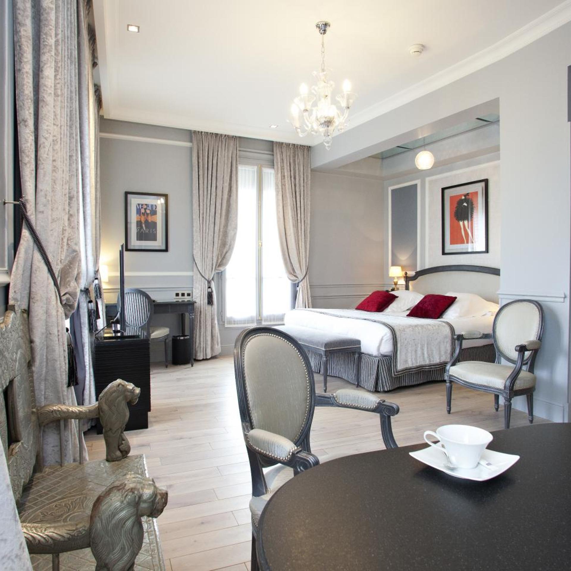 جناح بريستيج مع أريكة، Maison Albar Hotel Paris Champs Elysees 10/10