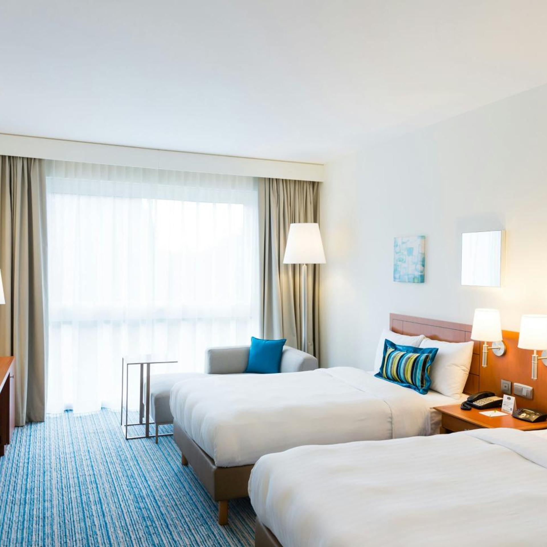 Guest Room, Deluxe, Twin Beds, Courtyard By Marriott Brussels 2/10