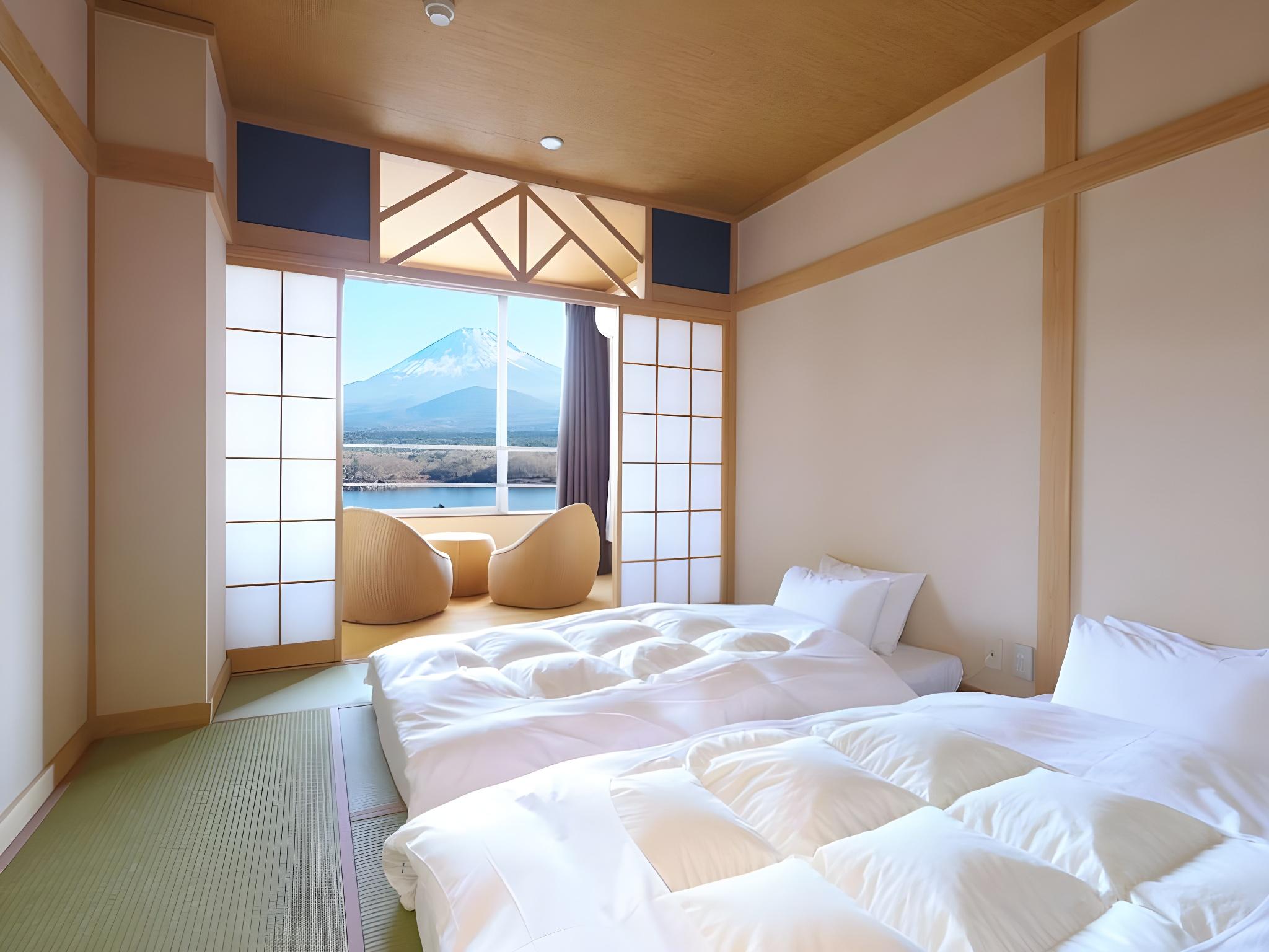 Japanese, Mountain and Lake View, Private Bathroom