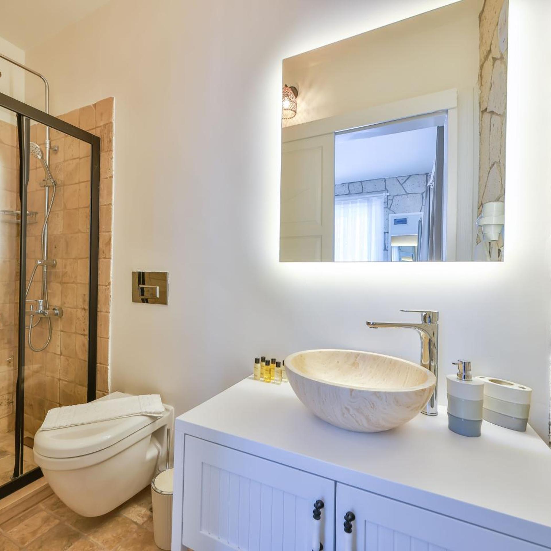 غرفة بسرير كوين بإطلالة على الحديقة، Alacati Balbadem Hotel 10/10