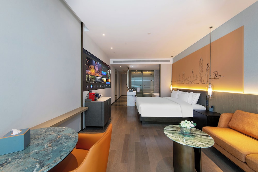غرفة شهر العسل مفردة بسرير كوين، UrCove By Hyatt Shenzhen Luohu 3/6