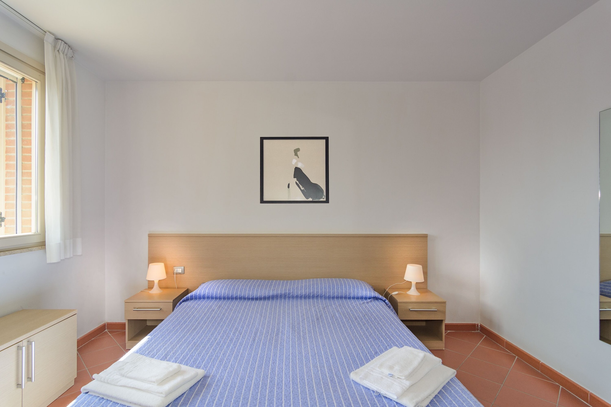 شقة بسريرين كوين وسريرين منفصلين بـ3 غرف نوم مع أريكة، Residence San Rossore 2/8