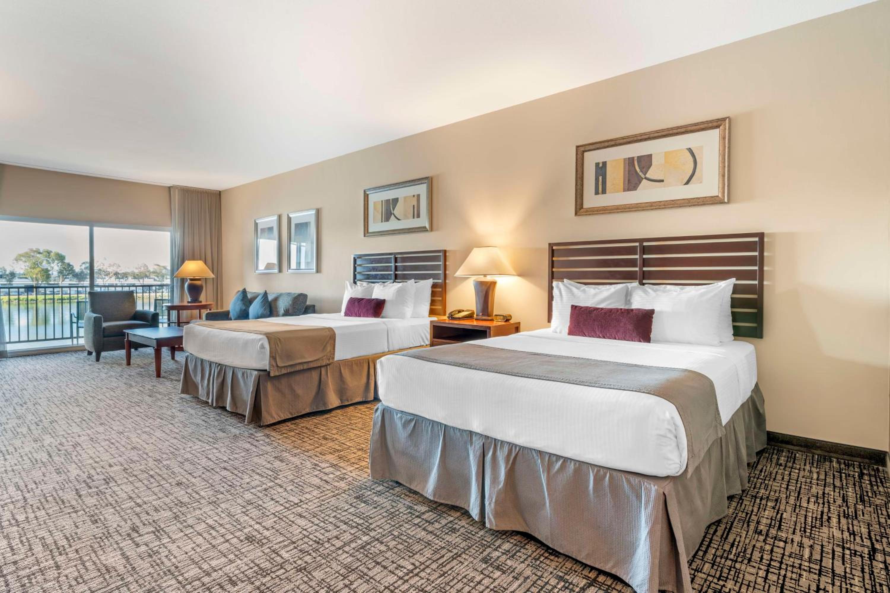 Room, 2 Queen Beds, Water View, Balcony, Large