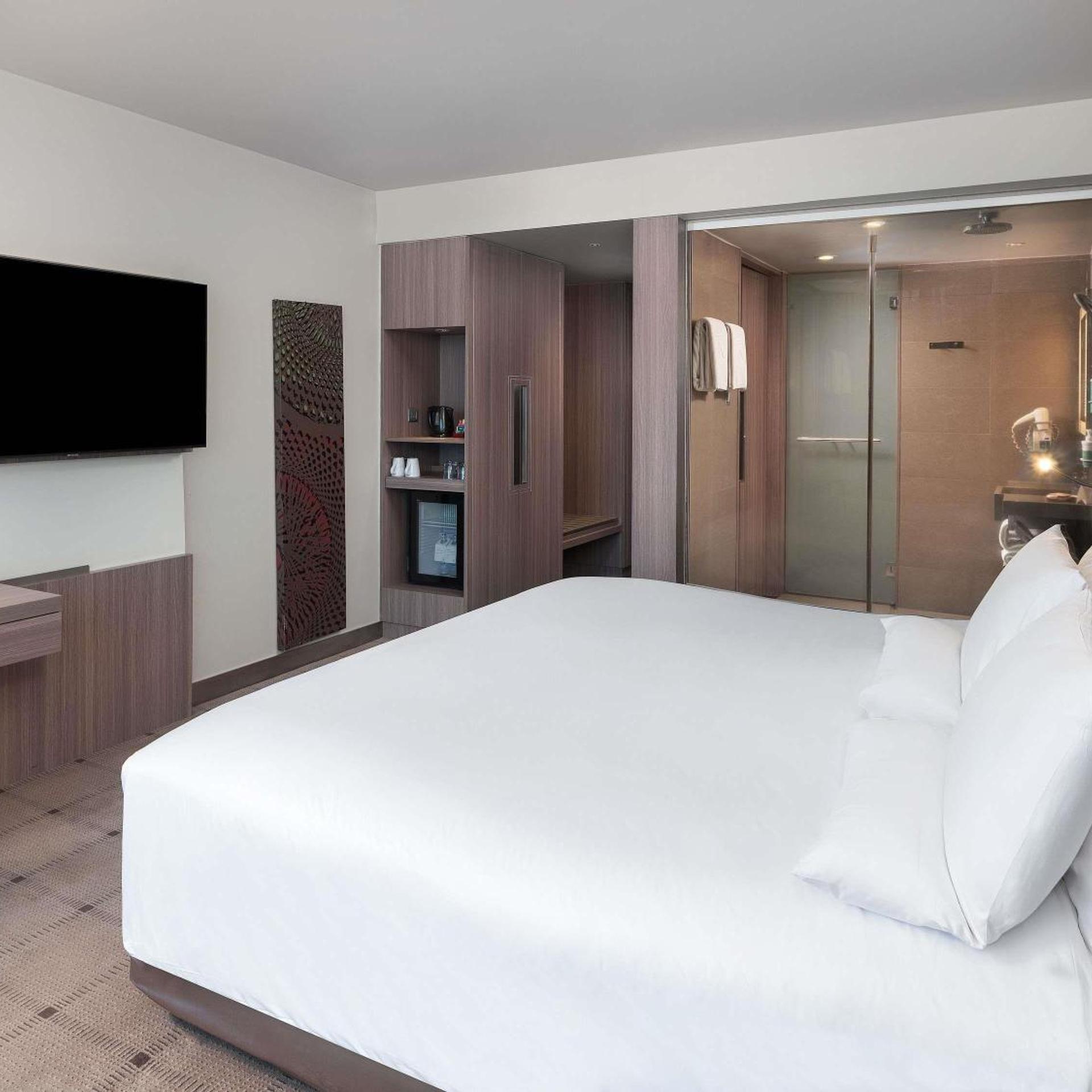 غرفة بريميير بسرير فردي بإطلالة على المتنزه، Novotel Bangkok Platinum 6/10