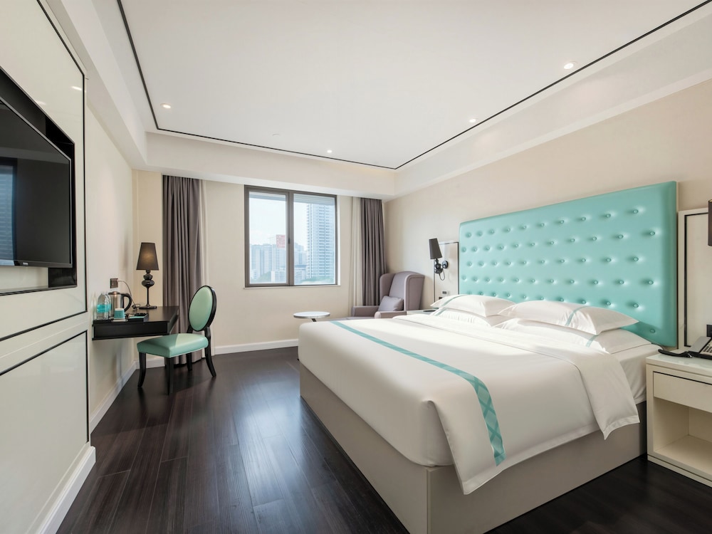 غرفة فاخرة بسرير كينج بإطلالة على المدينة، Xana Lite Hotel (Guangzhou Dongxiaonan Metro Station Shixi) 4/10