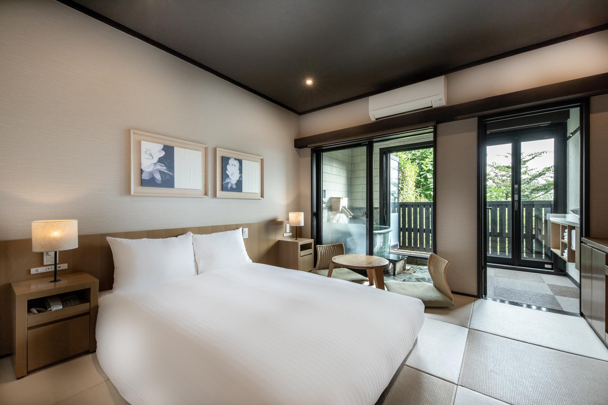 Japanese Western, Standard, Double Bed, Outdoor Bath