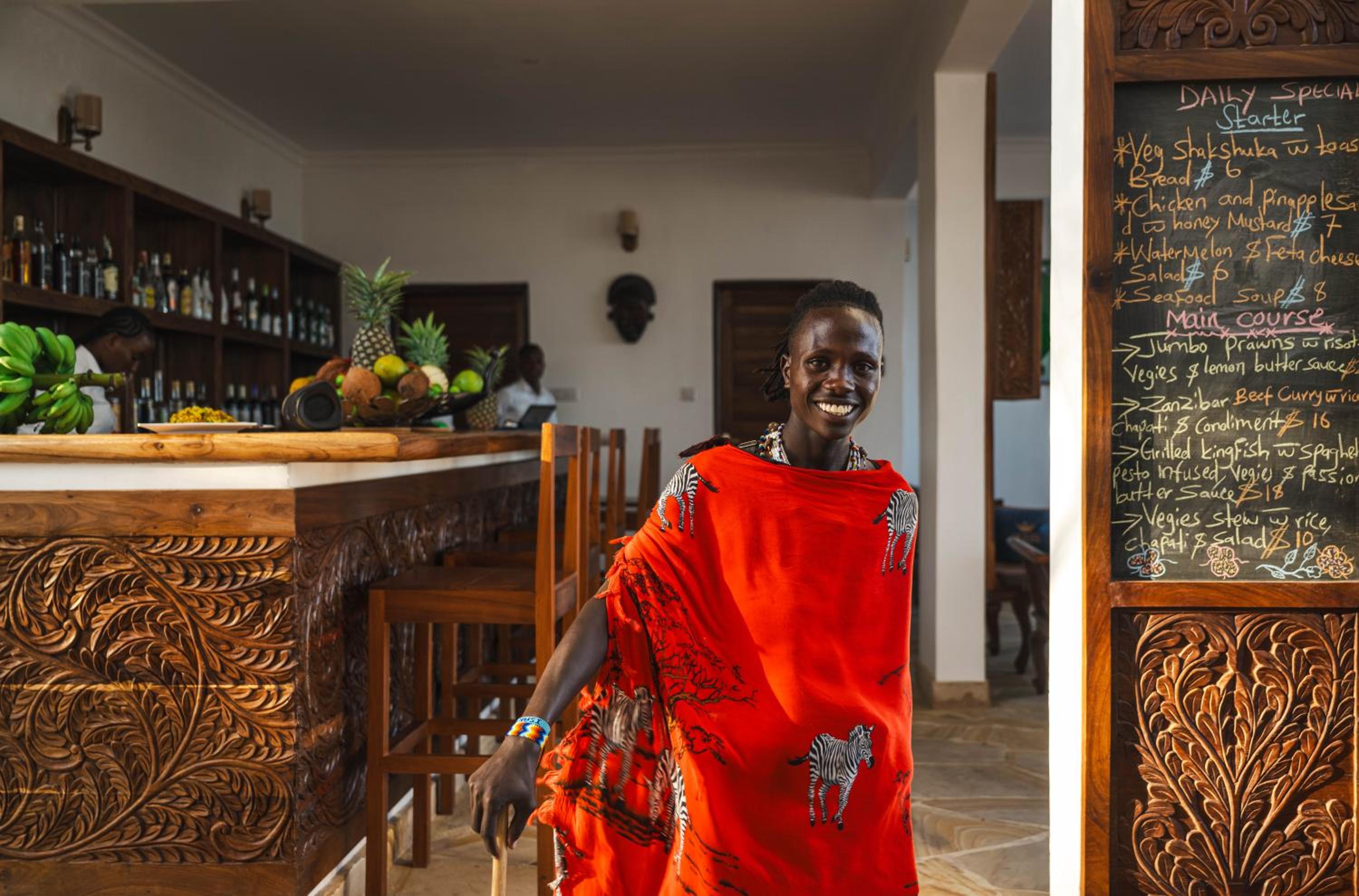 Lobby at Karibu Beach Resort, PONGWE