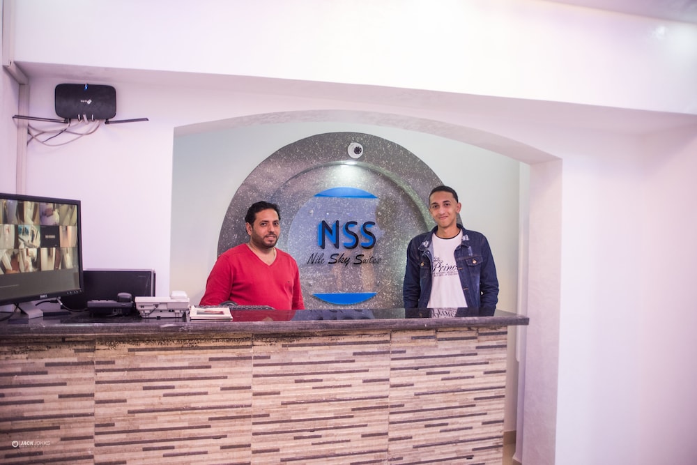 Lobby at Nile Sky Suites Hotel, CAIRO