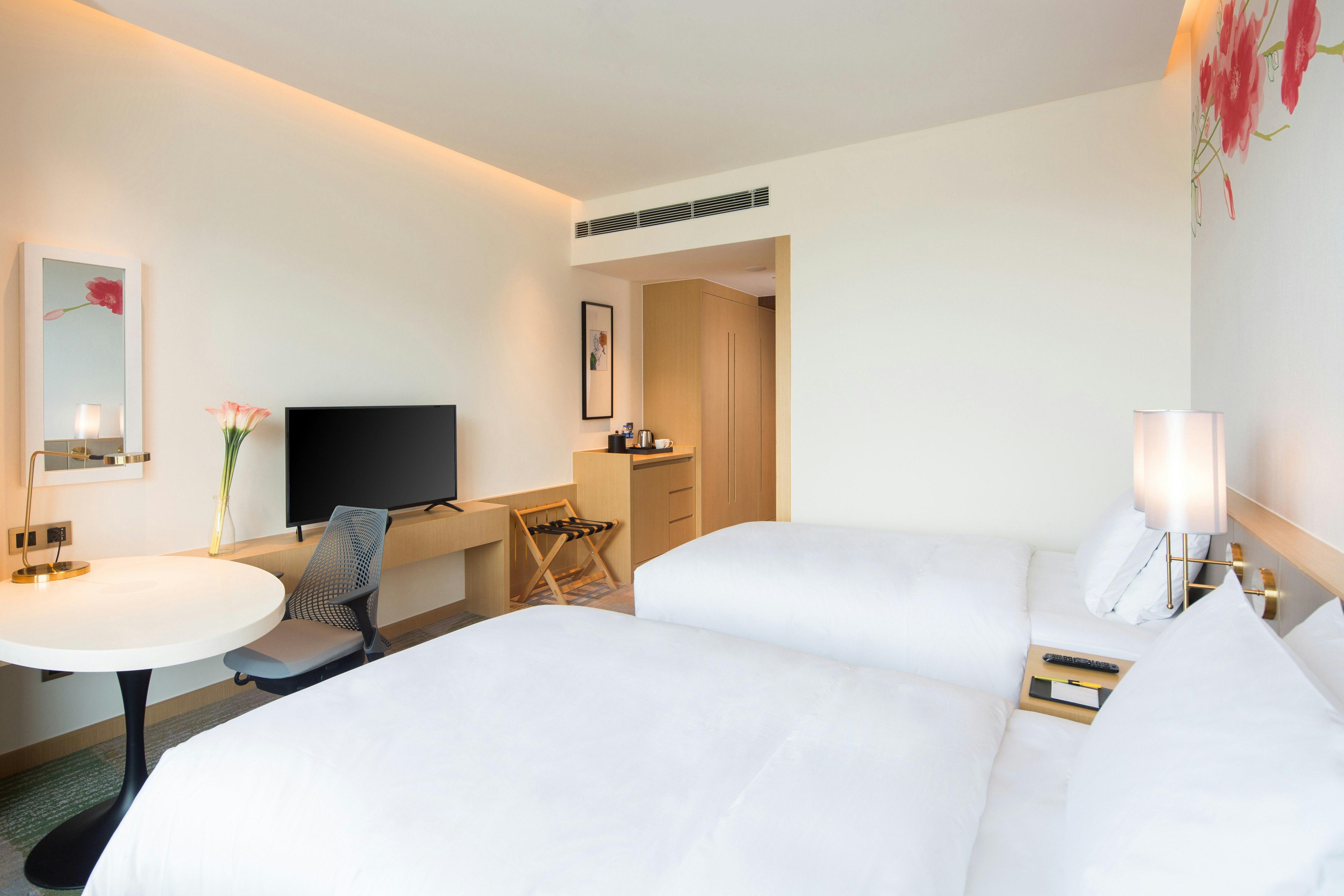 غرفة بسريرين منفصلين، Hilton Garden Inn Qidong 5/6