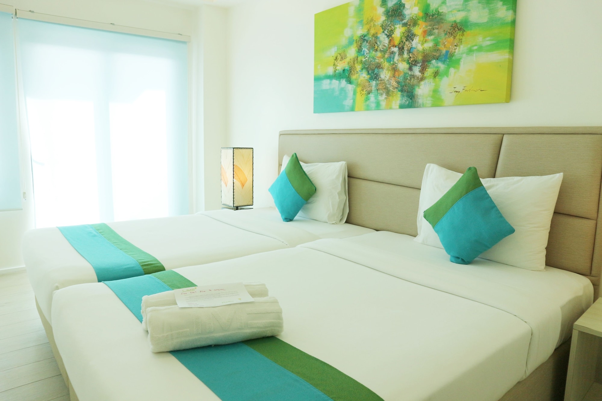 غرفة ديلوكس بسريرين مزدوجين، Lime Hotel Boracay 4/5