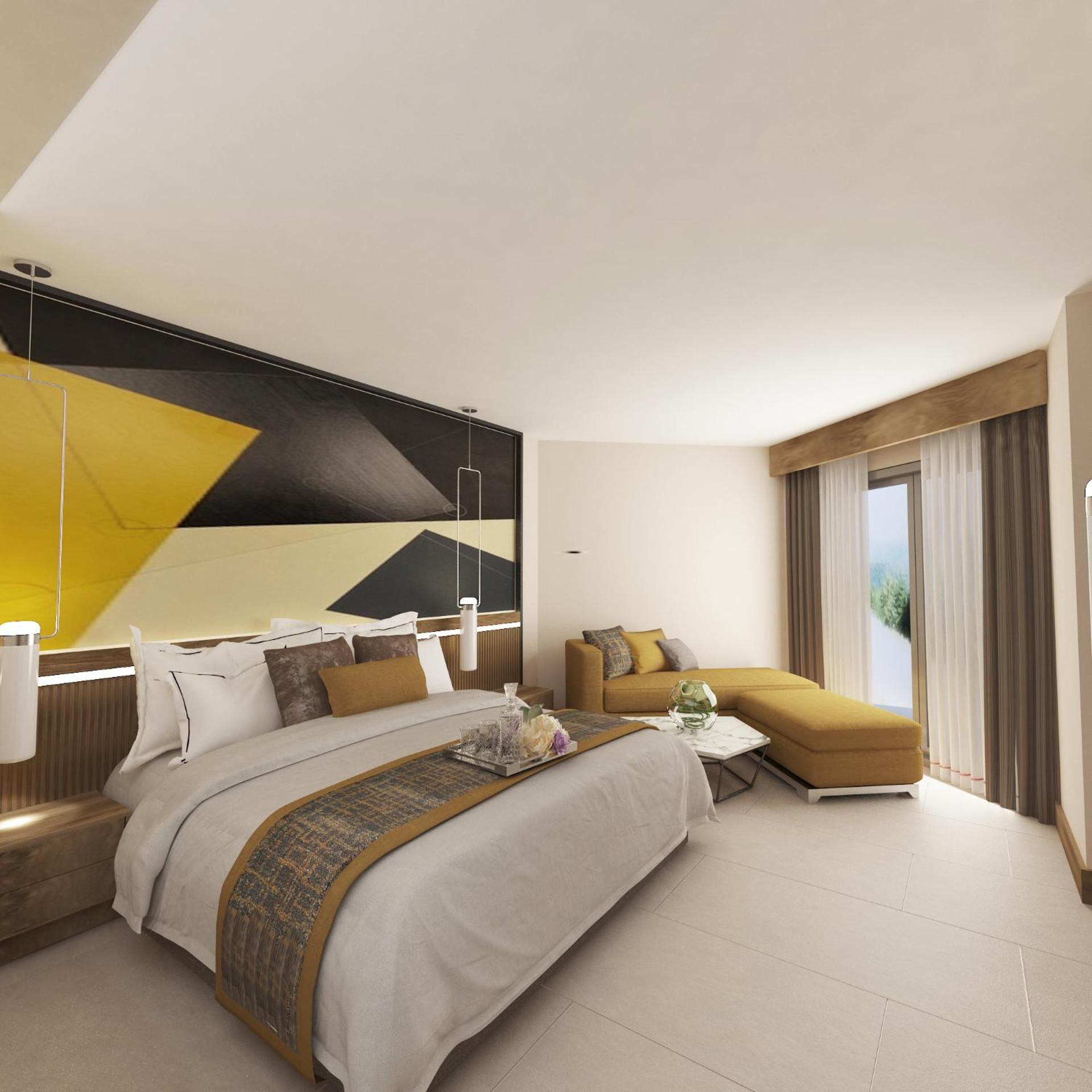 Deluxe, Double Bed, Sea View