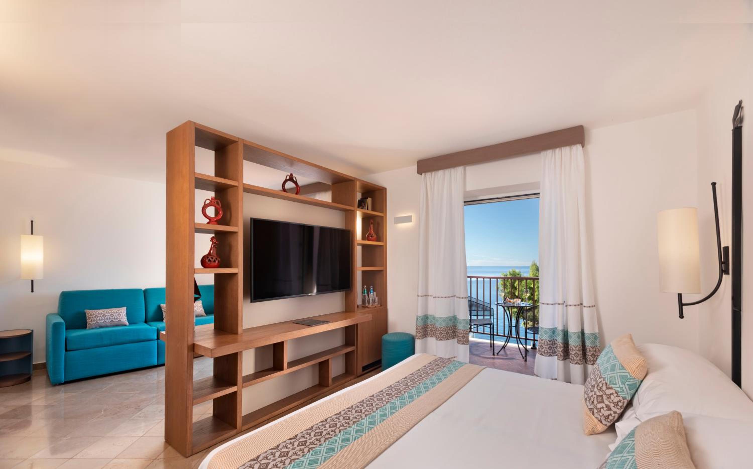 غرفة ديلوكس بسرير مزدوج أو سريرين منفصلين بإطلالة على البحر، El Faro Hotel 5/10