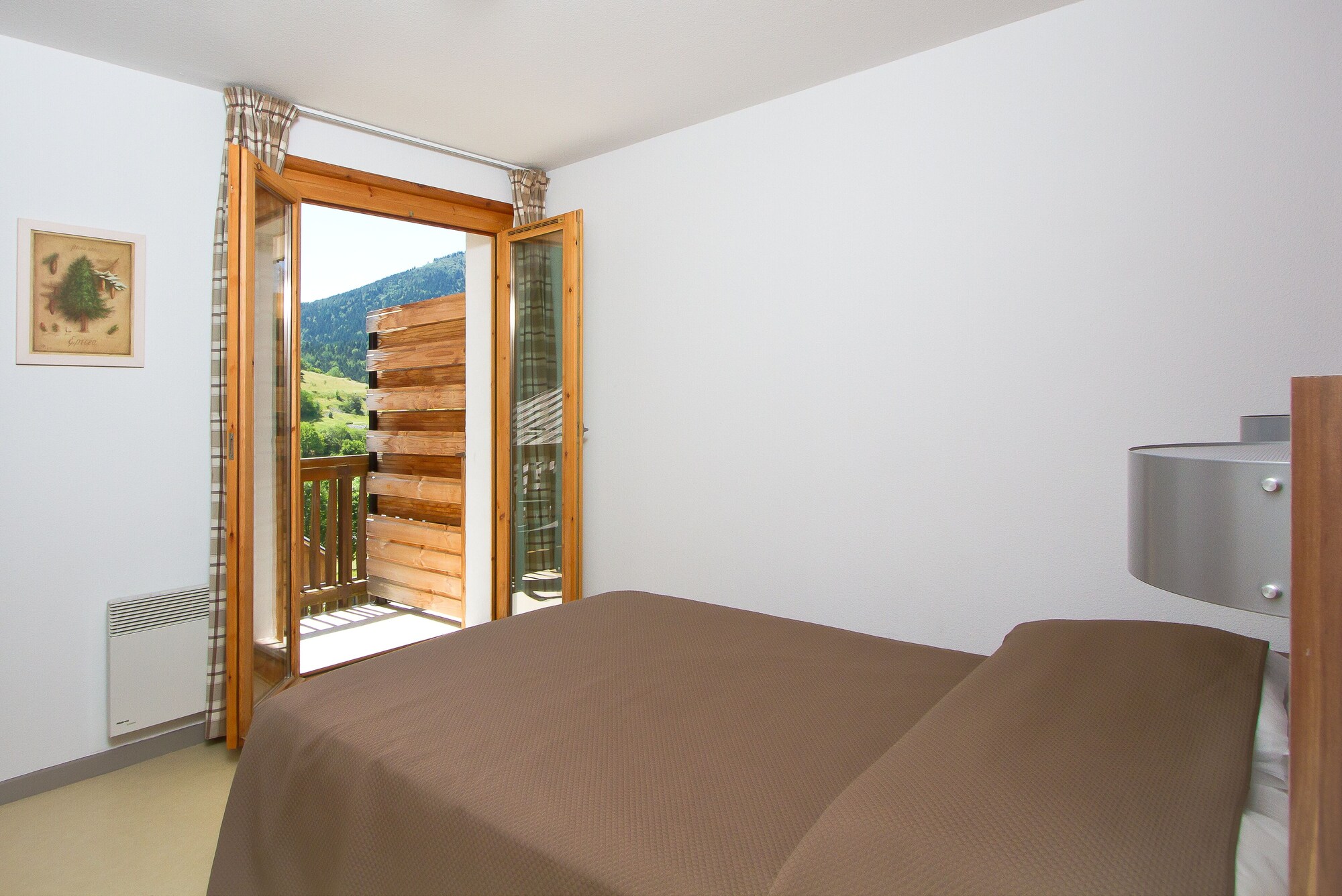 شاليه بسريرين مزدوجين مع أريكة، Residence Les Gentianes - Vacanceole 6/8