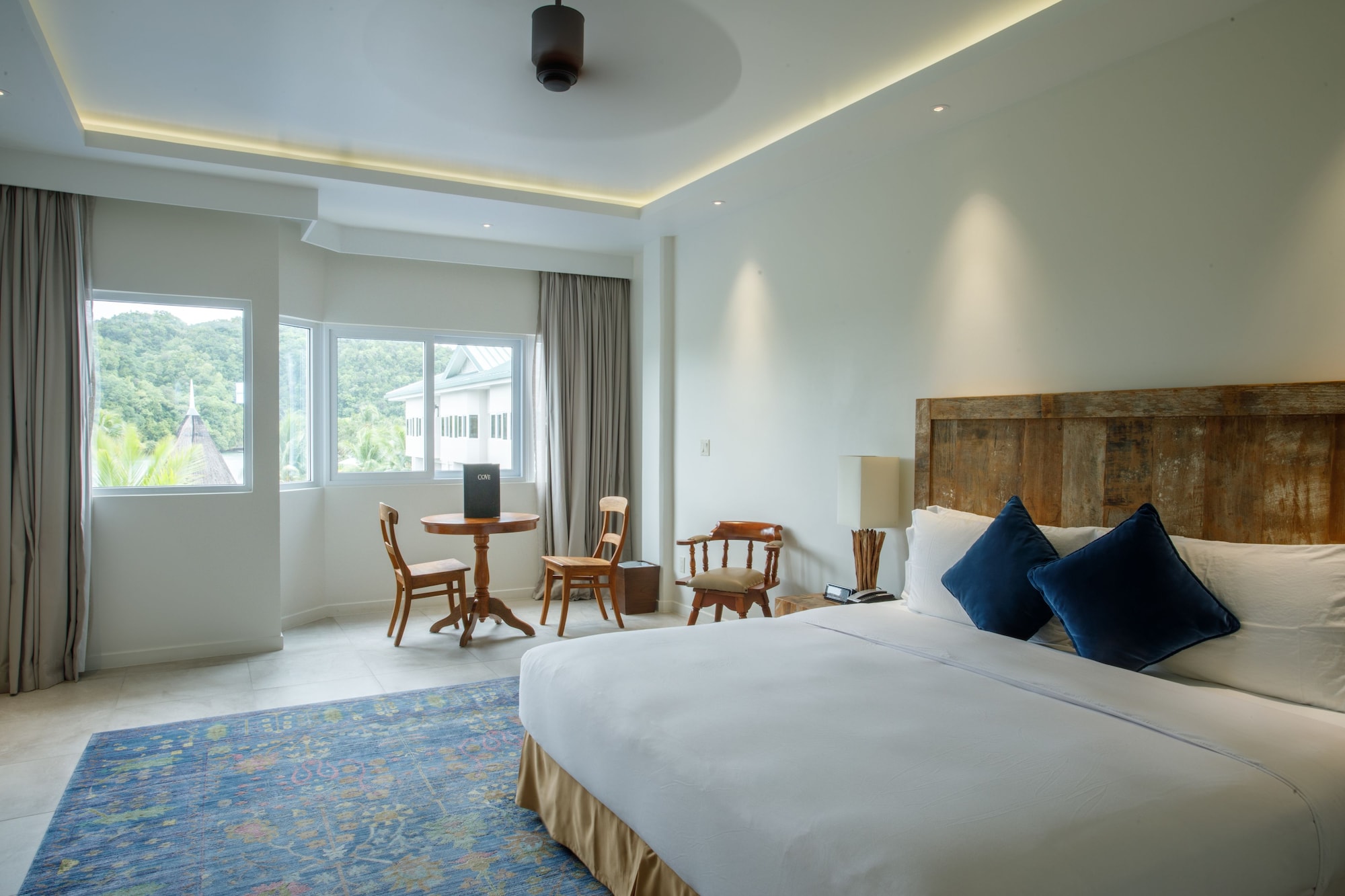 Marina, Blue, King Bed, Bay View