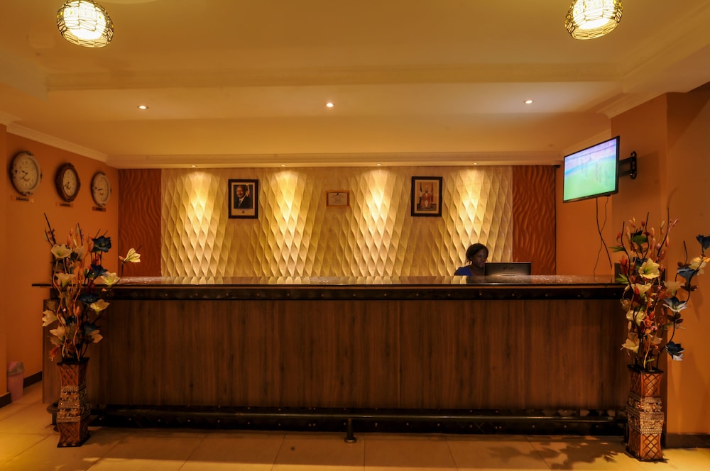 Lobby at HBT Russel Hotel, KAMPALA