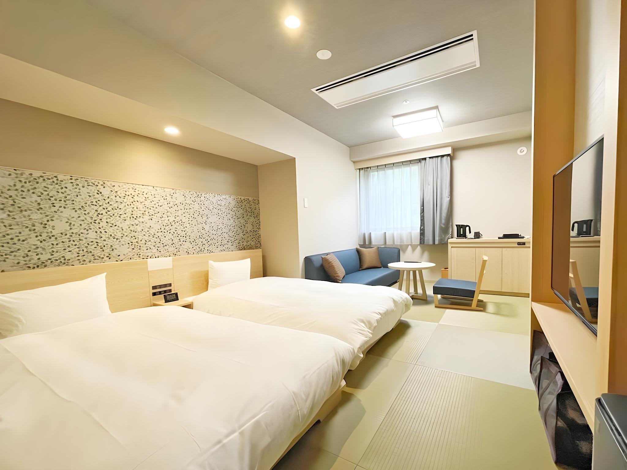 Japanese, Style, Modern, 2 Double Beds