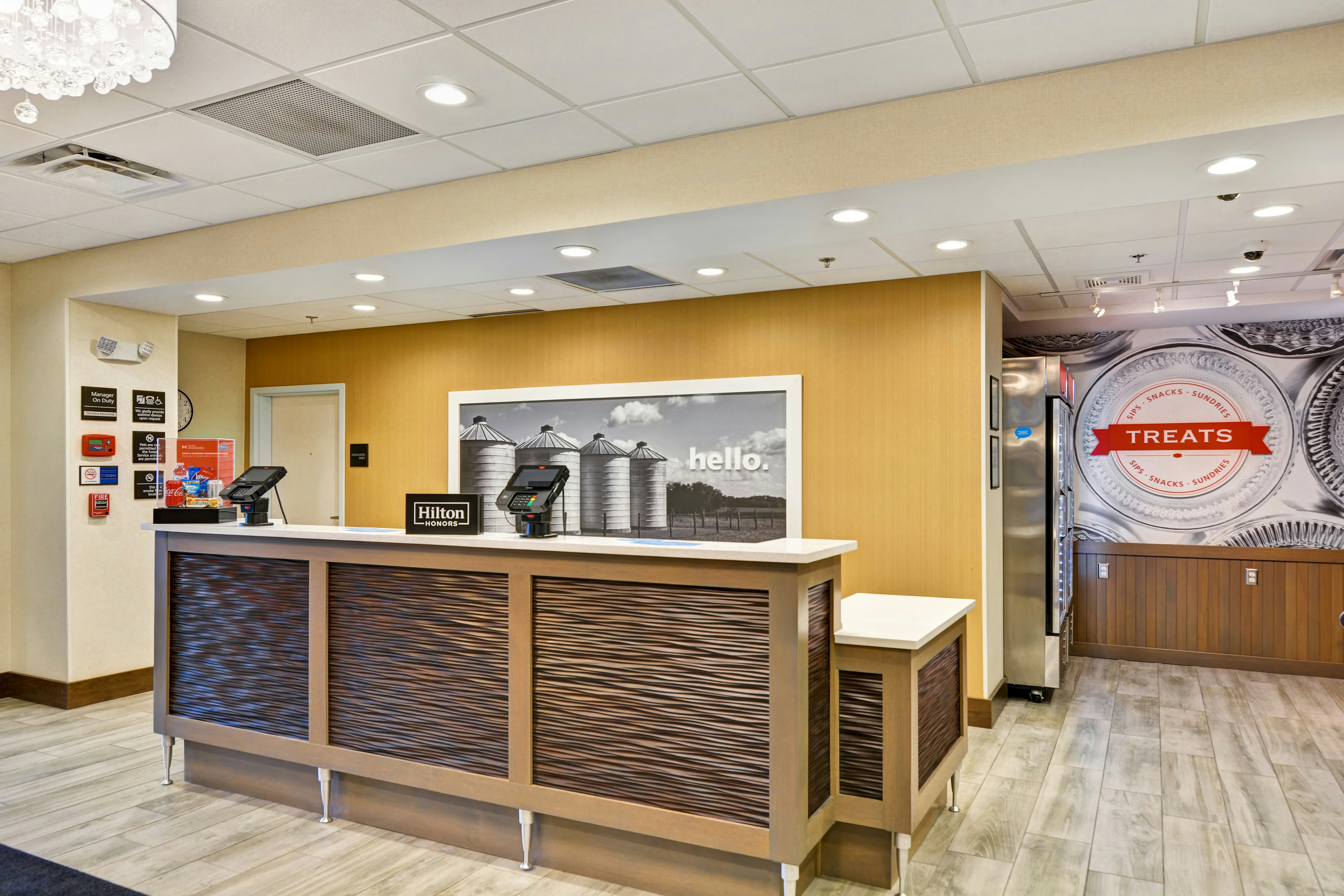 Lobby at Hampton Inn & Suites Ashland, ASHLAND - OH