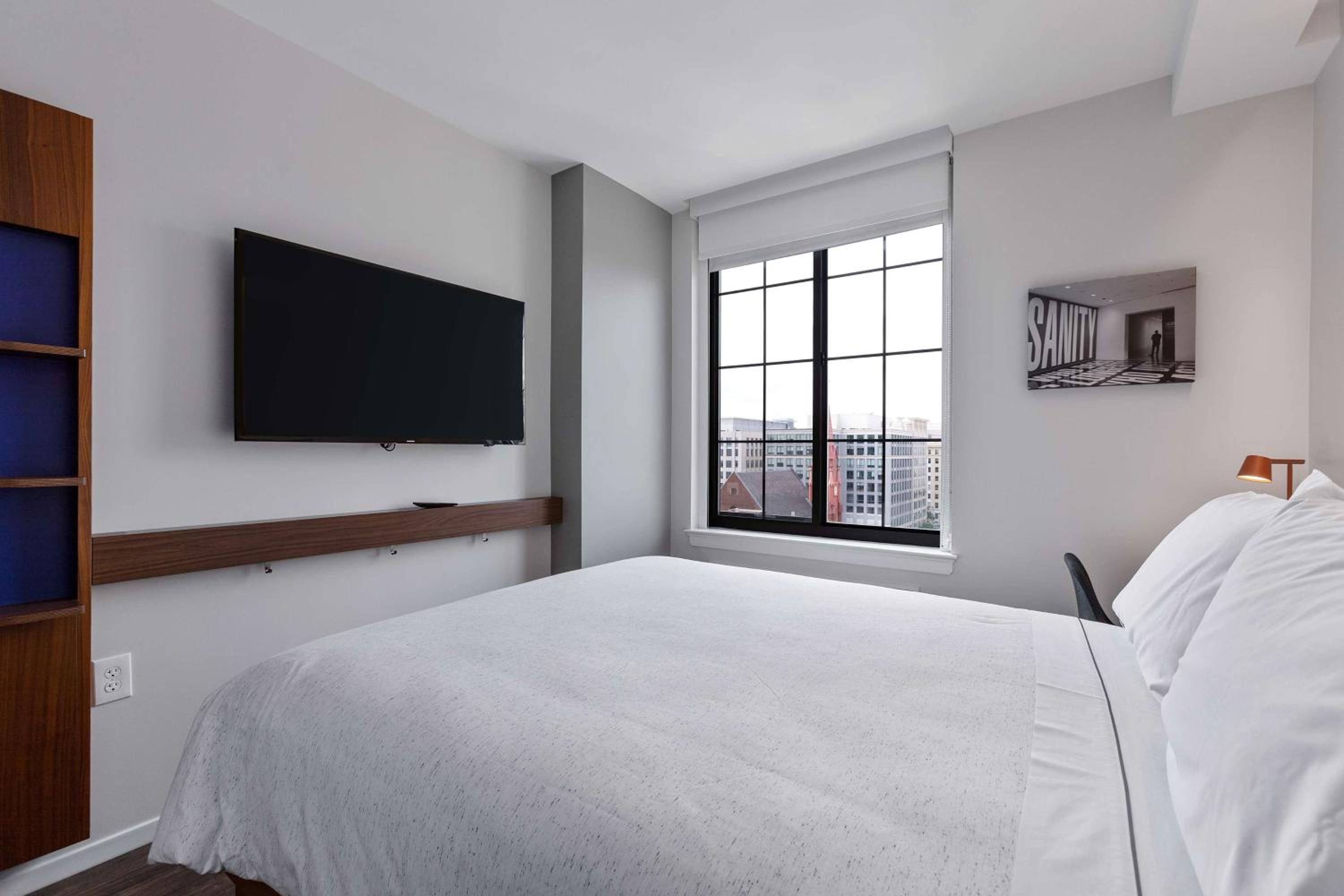 Compact, Queen Bed