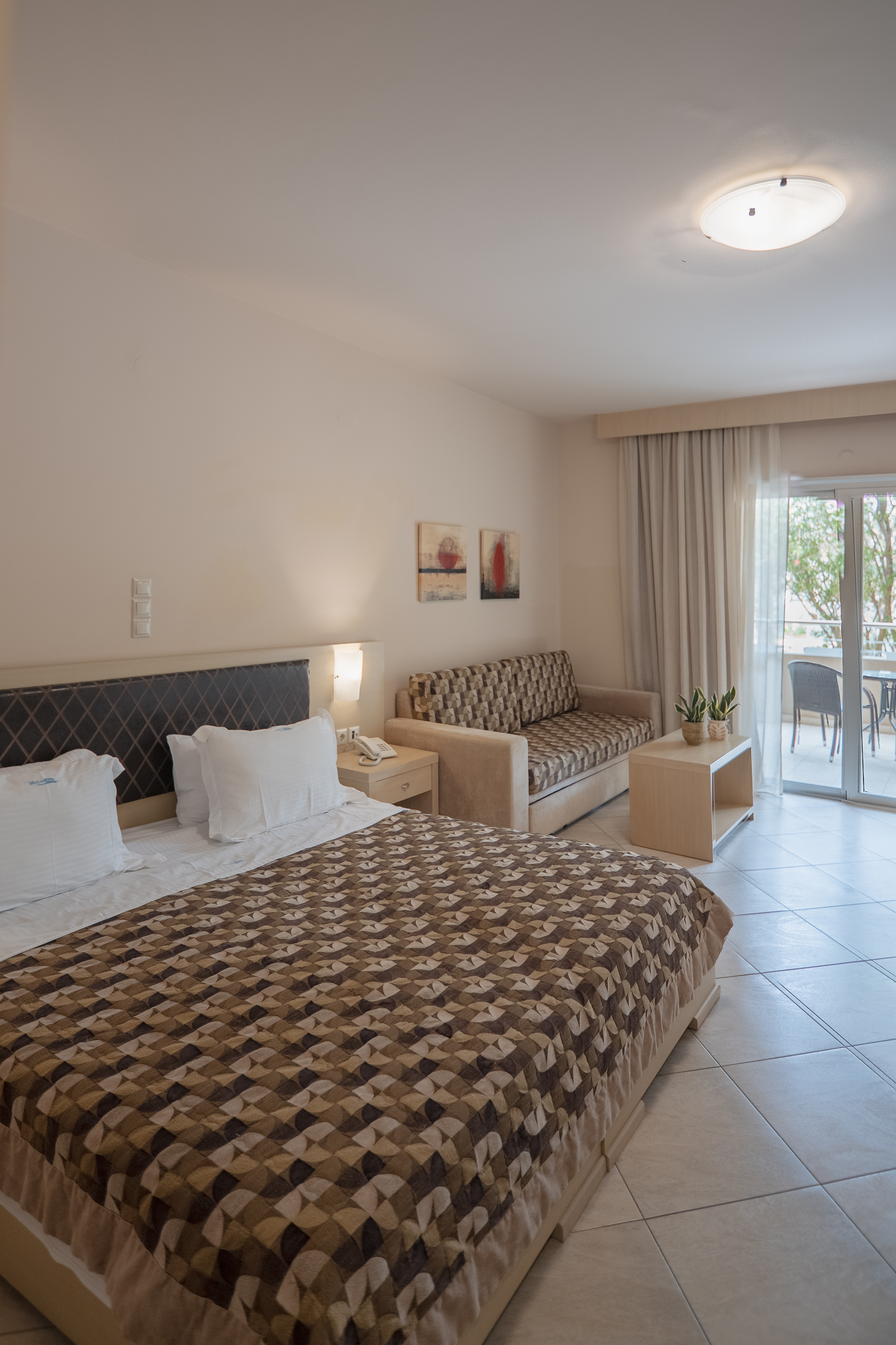 Room, Double or Twin Bed, Land View