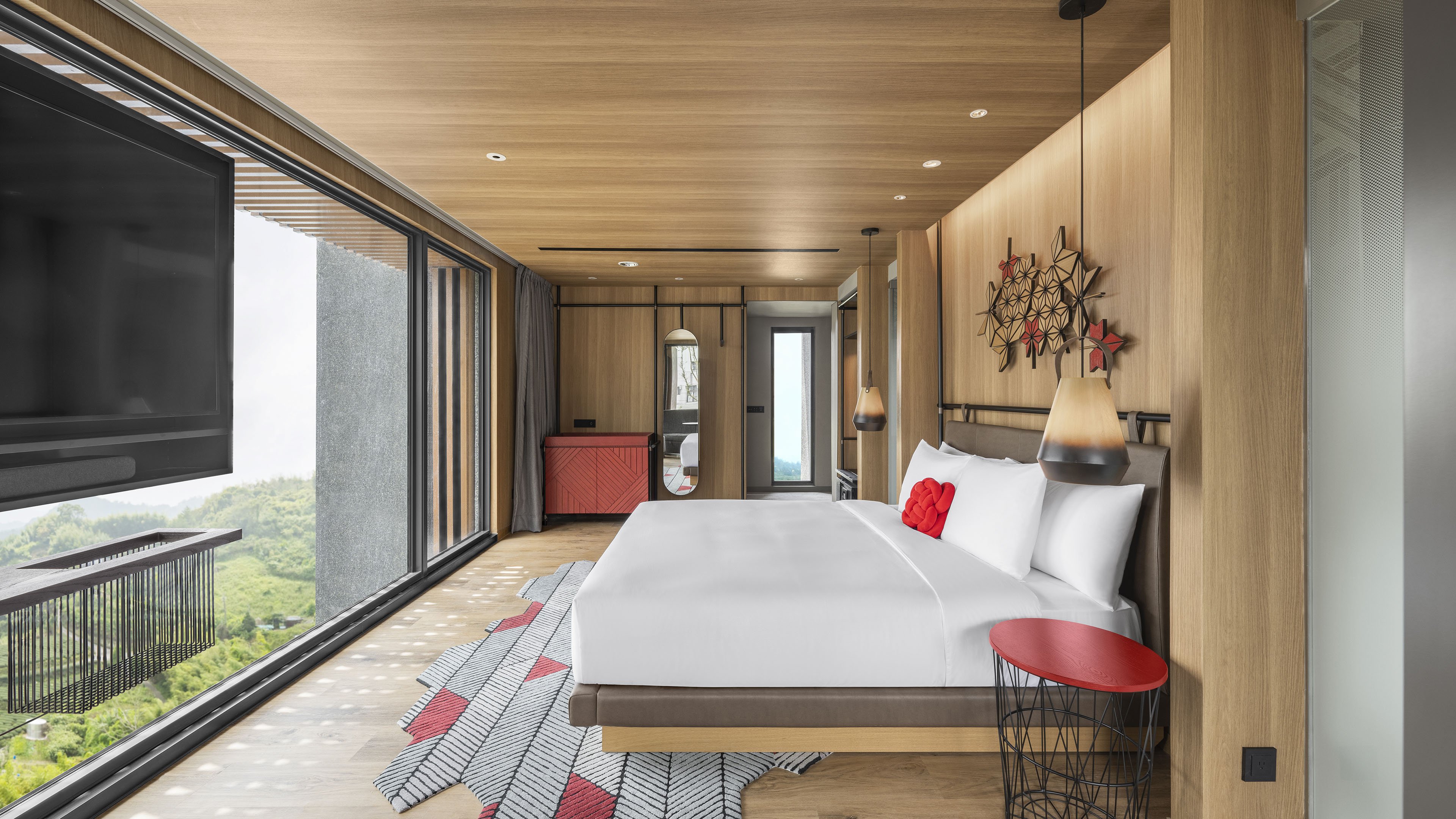 غرفة بريميوم بسرير كينج مع أريكة، Hotel Indigo Alishan 3/7