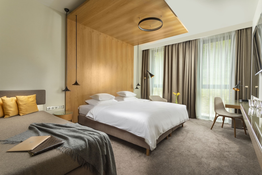 غرفة ديلوكس ثلاثية بسرير فردي وسرير كوين، Hotel Golf Prague 3/7