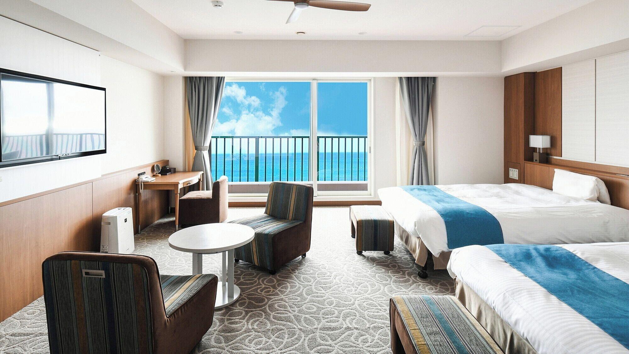 Sunset, Junior Suite, 2 Beds, Ocean Front, Annex