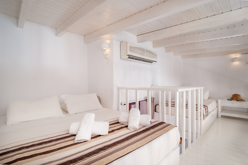 Blue, House, Double and Twin Beds